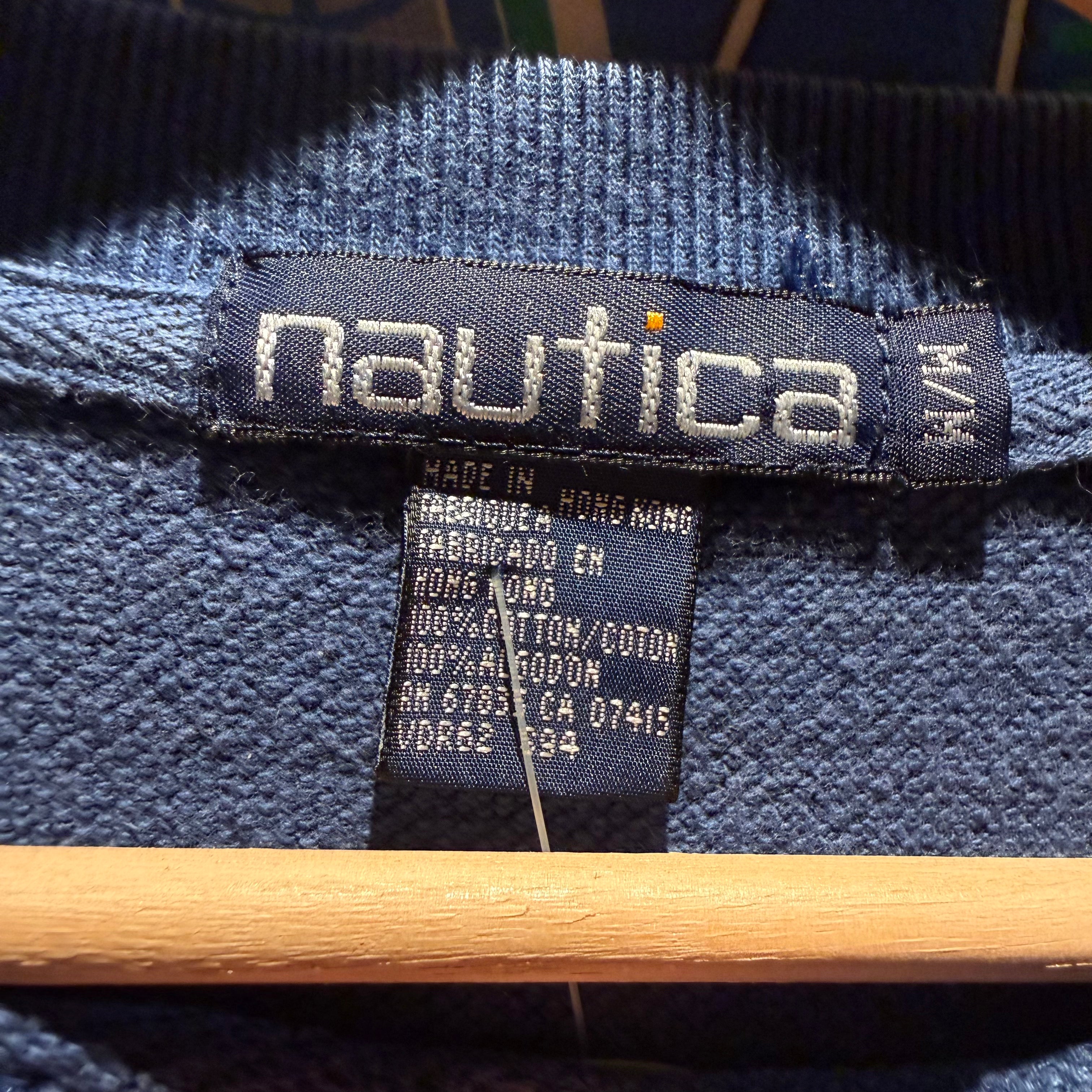 Vintage Nautica Striped Knit Sweater: Medium