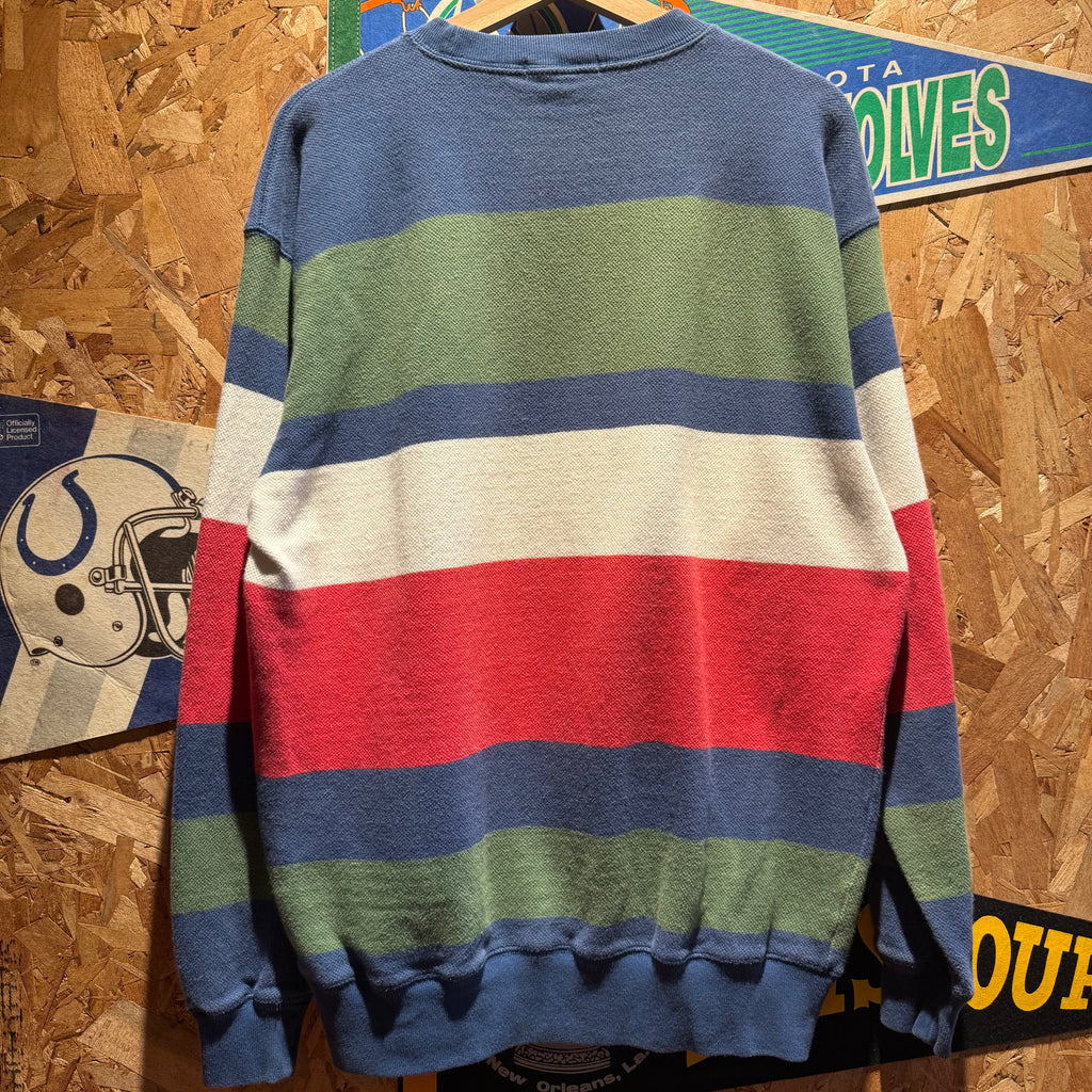 Vintage Nautica Striped Knit Sweater: Medium