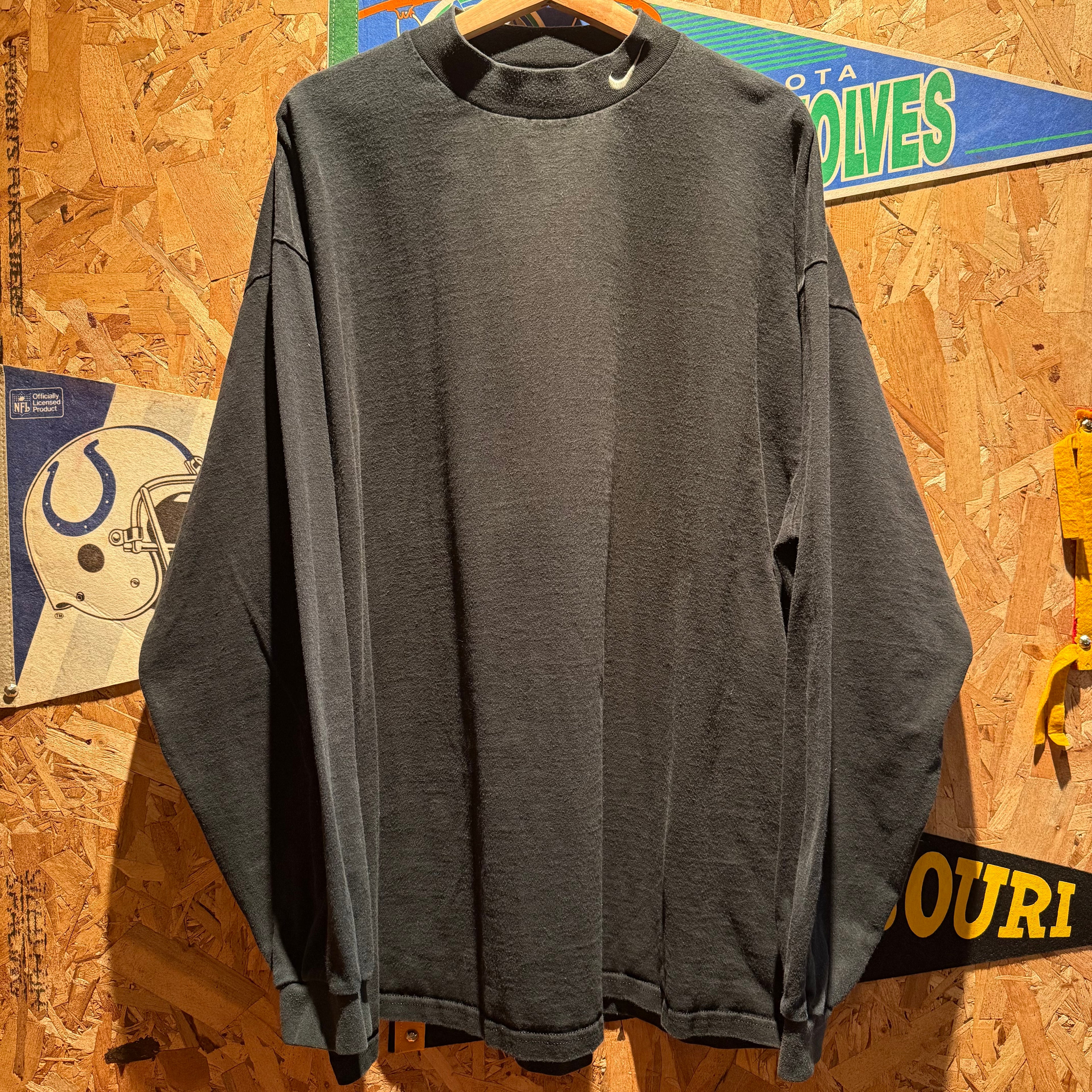 Vintage Nike Mockneck Longsleeve Shirt: XXL