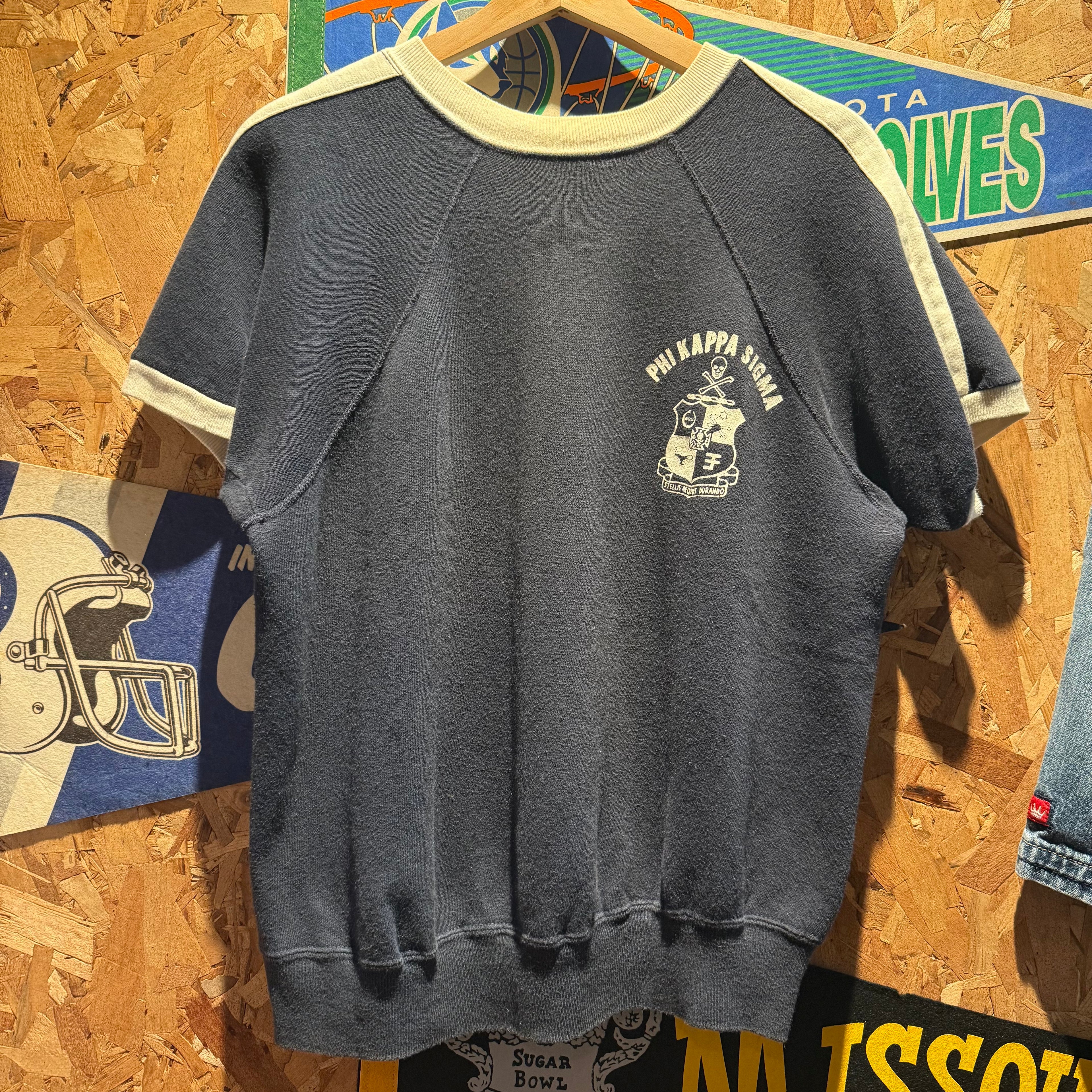 Vintage Phi Kappa Sigma Fraternity Jersey Single-Stitch Shirt: Large