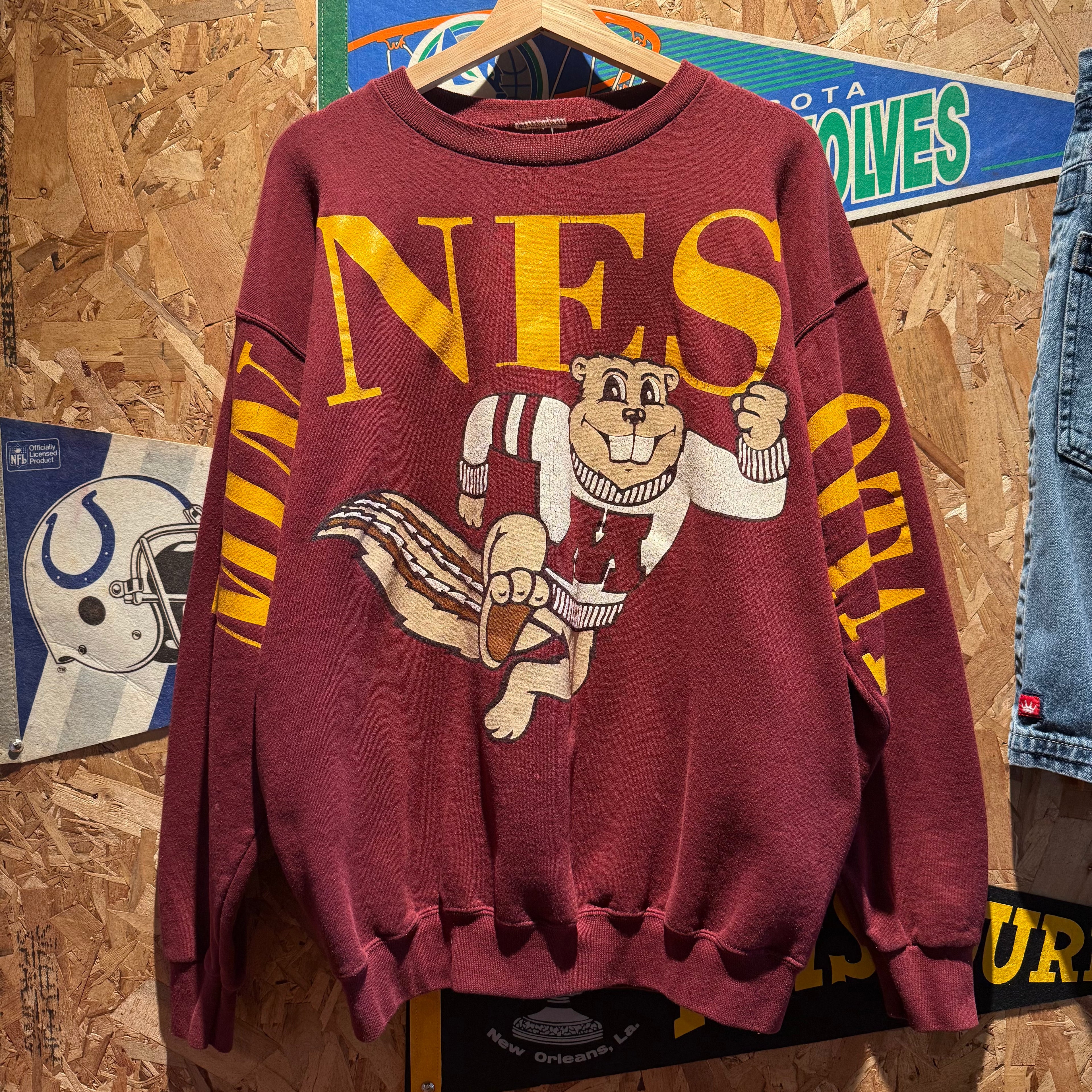 Vintage Minnesota University Crewneck Sweatshirt: XL