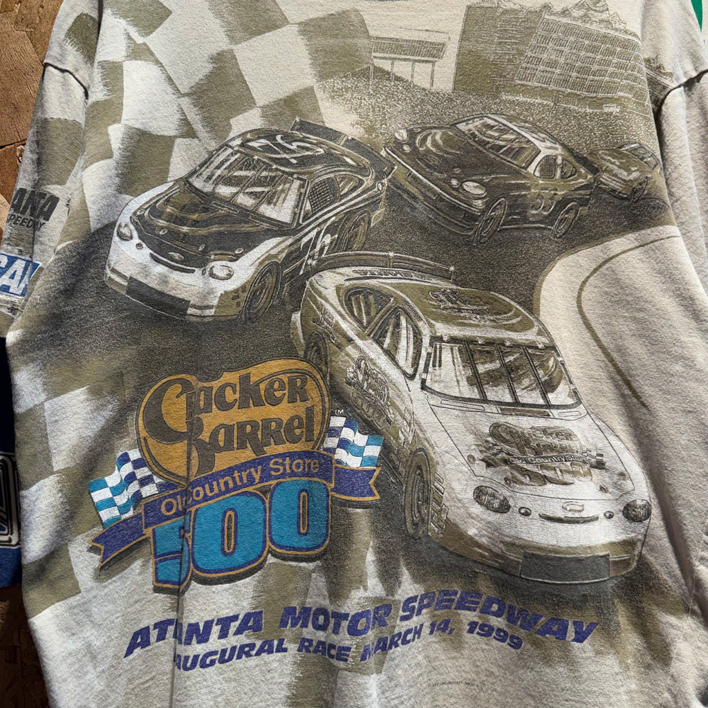 Vintage 1999 NASCAR Atlanta Motor Speedway All Over Graphic T-Shirt: Large