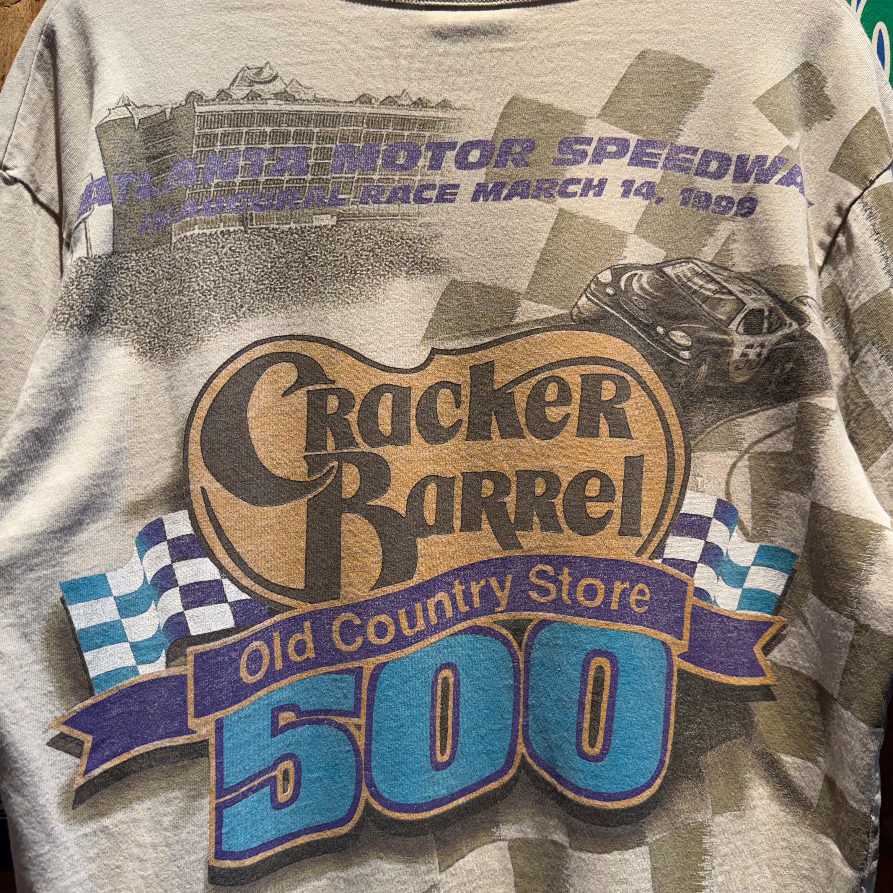 Vintage 1999 NASCAR Atlanta Motor Speedway All Over Graphic T-Shirt: Large