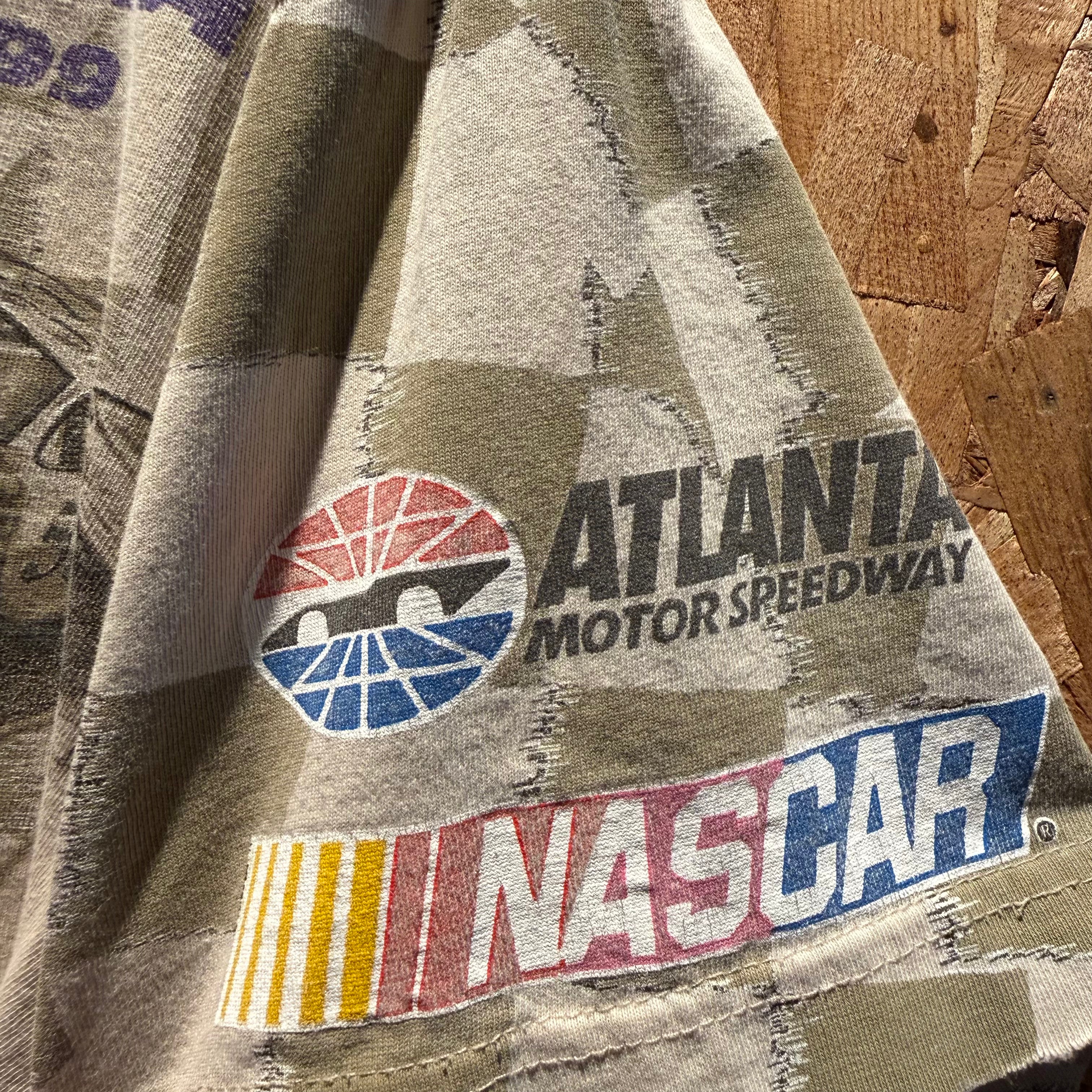 Vintage 1999 NASCAR Atlanta Motor Speedway All Over Graphic T-Shirt: Large