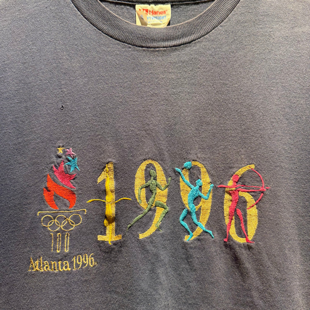 Vintage 1996 Atlanta Olympics Embroidered T-Shirt: Medium