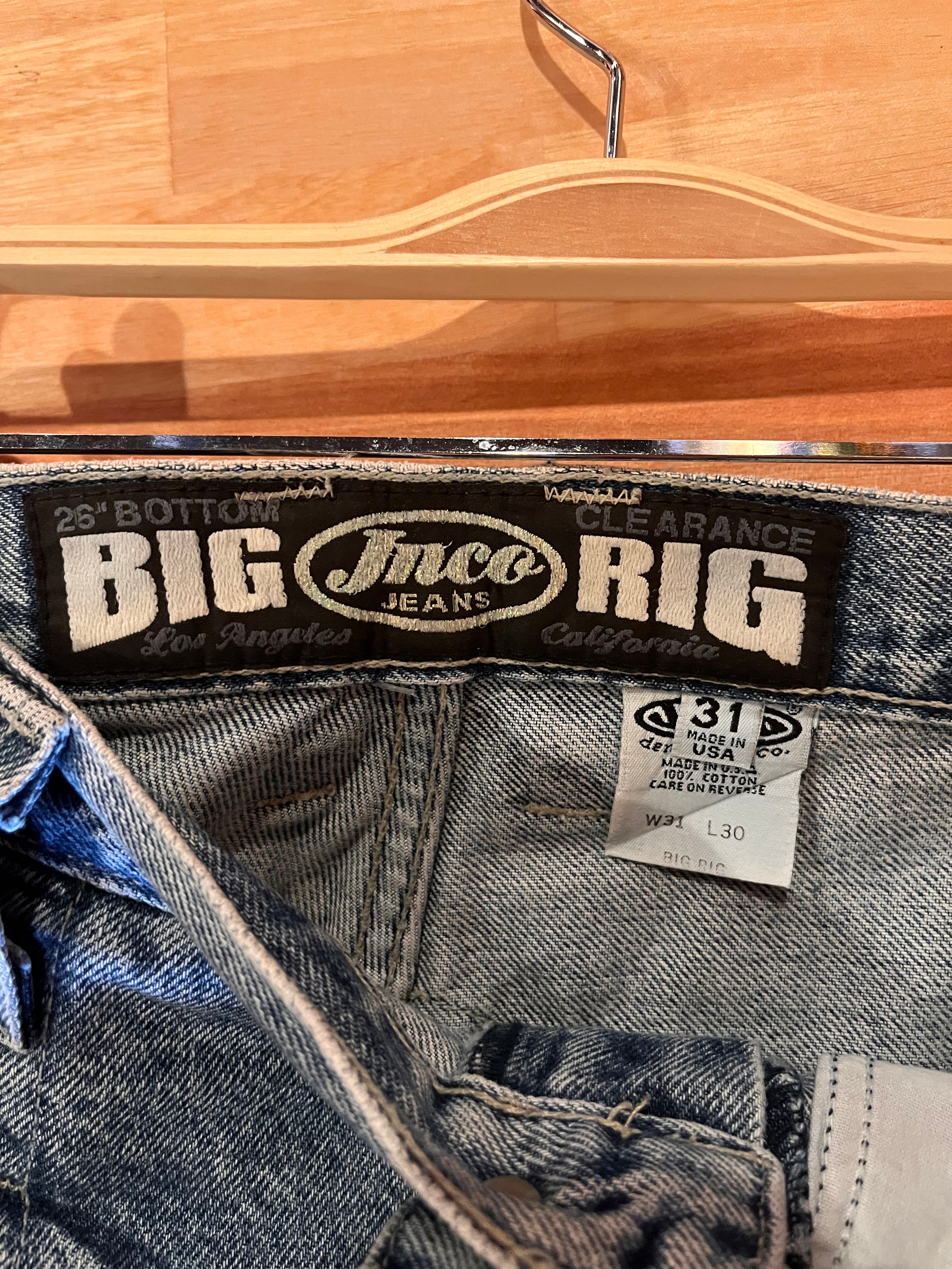 Vintage JNCO Big Rig Baggy Jeans: 31x30