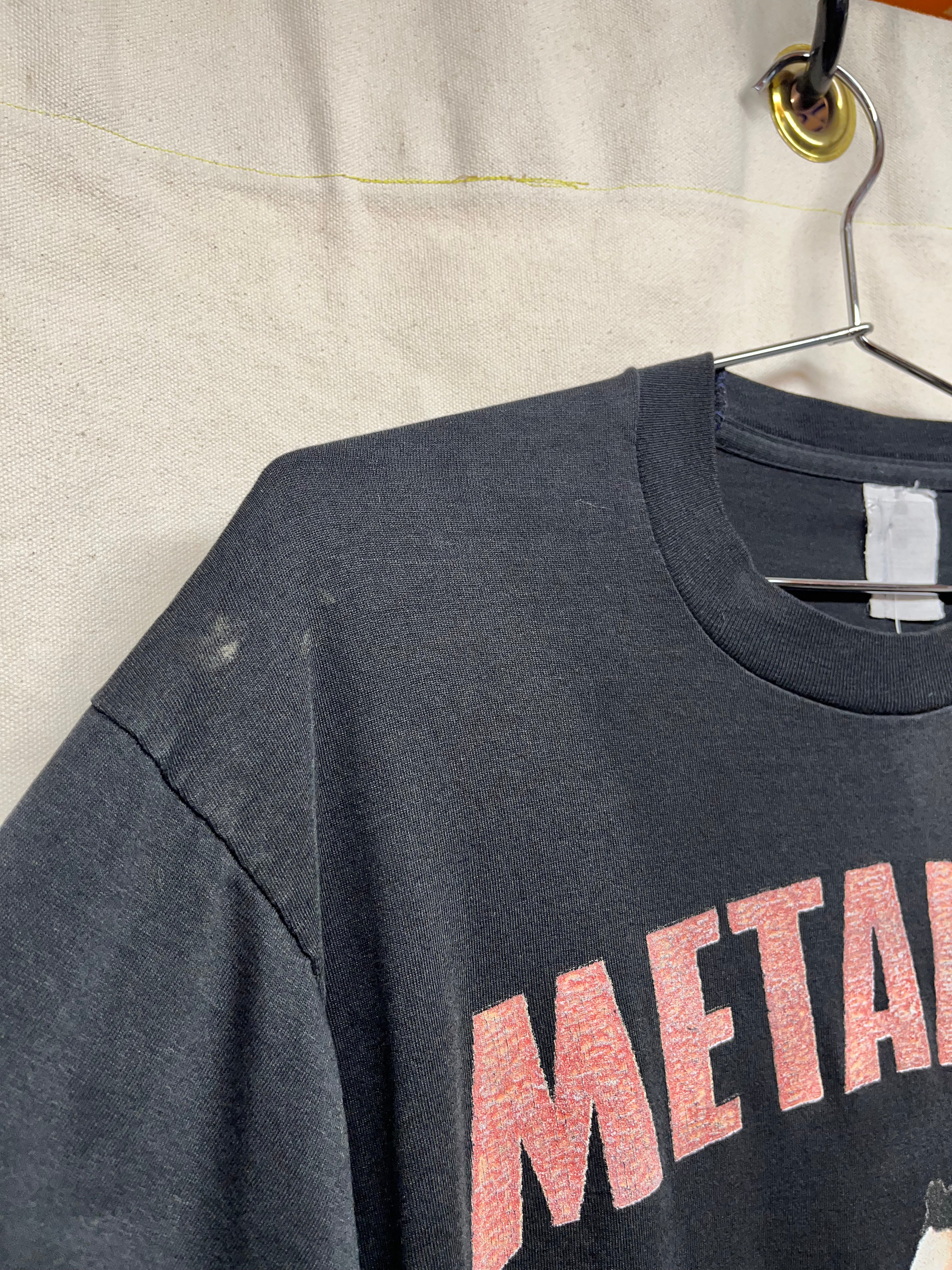 Vtg Metallica 1997 World Tour Long Sleeve Black T-Shirt: Large