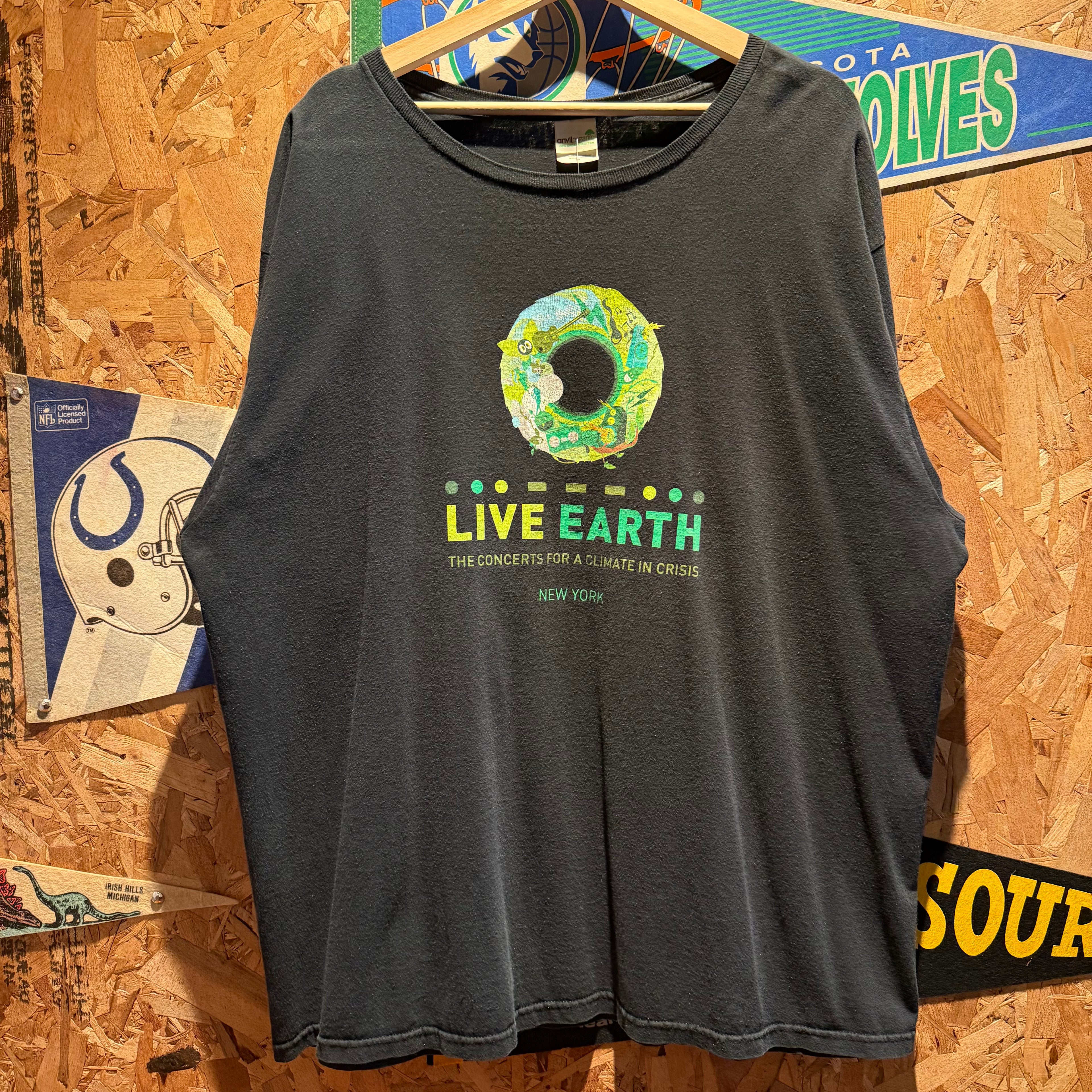 Vintage 2007 Live Earth New York Concert T-Shirt: XXL