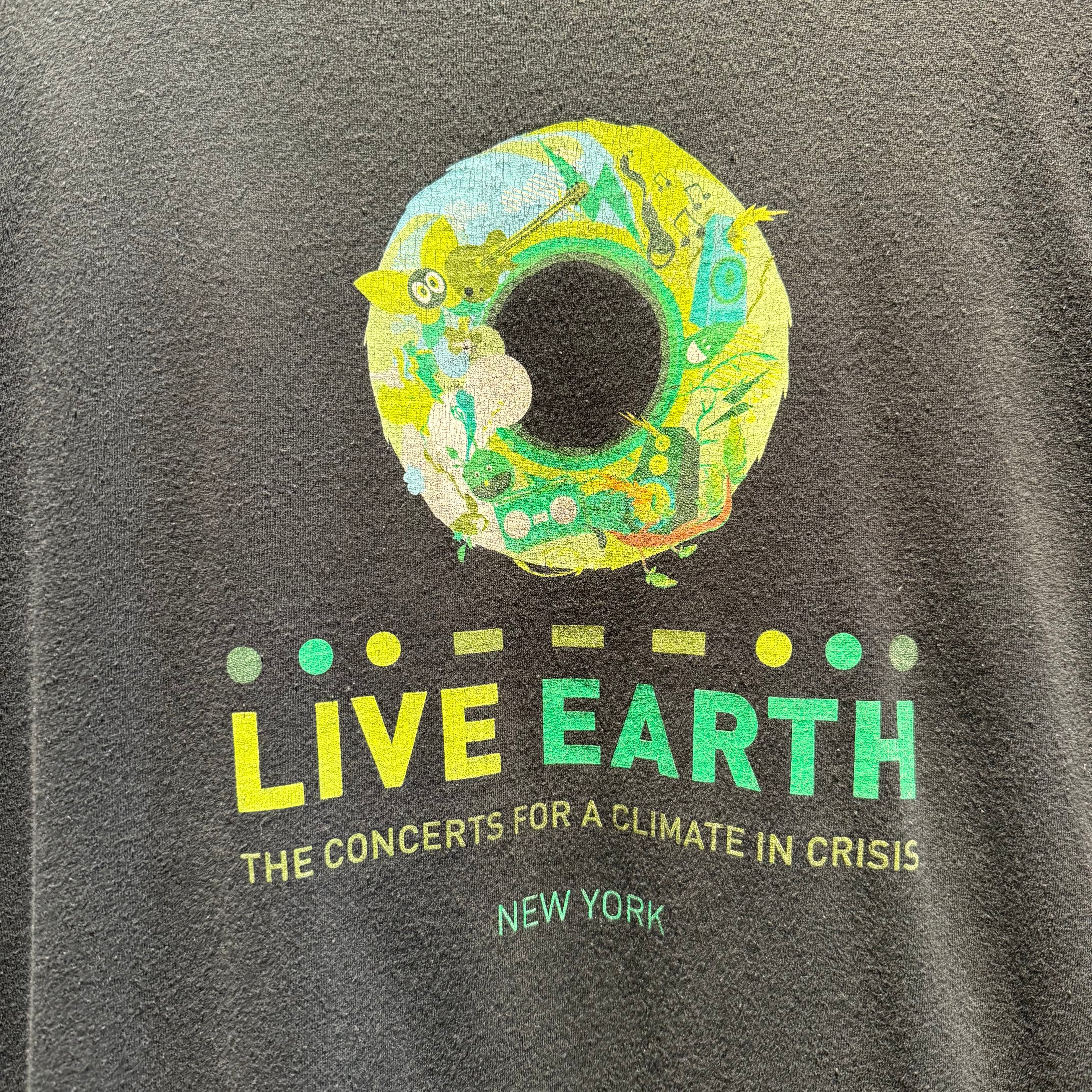 Vintage 2007 Live Earth New York Concert T-Shirt: XXL