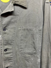 Load image into Gallery viewer, Vtg Military Herringbone Twill Stamped Field Three Pocket Large Jacket
