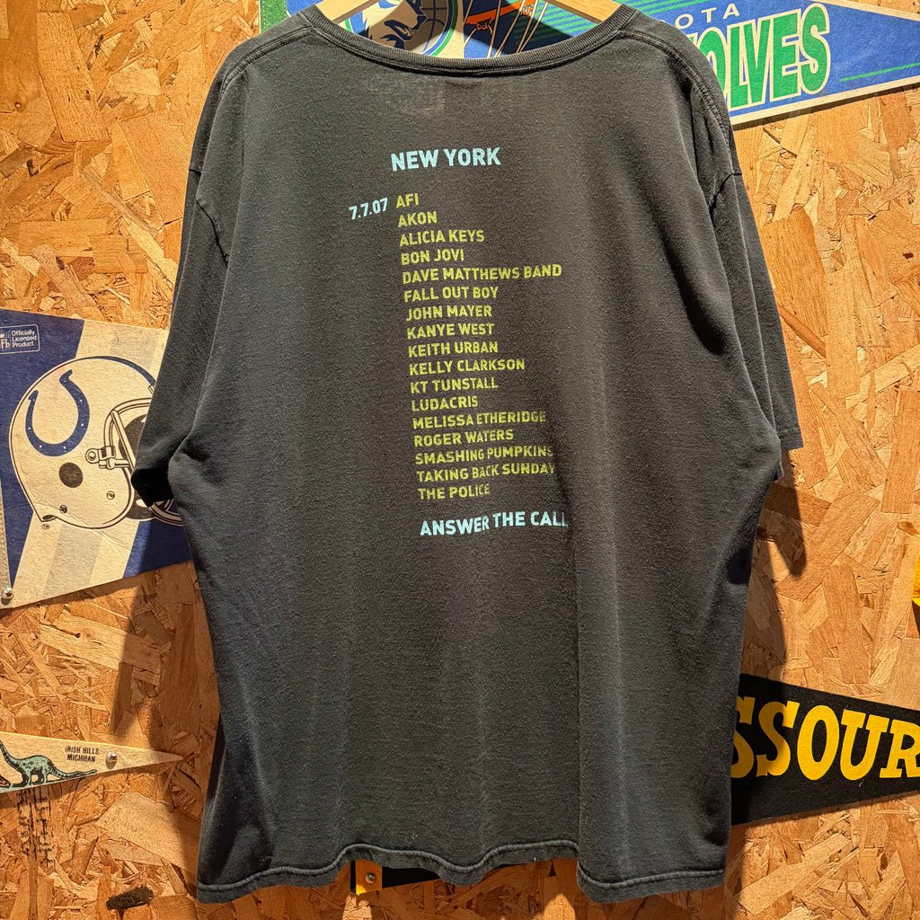 Vintage 2007 Live Earth New York Concert T-Shirt: XXL