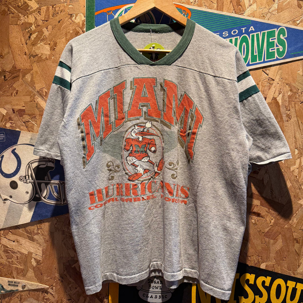 Vintage Miami Hurricanes Jersey T-Shirt: XL