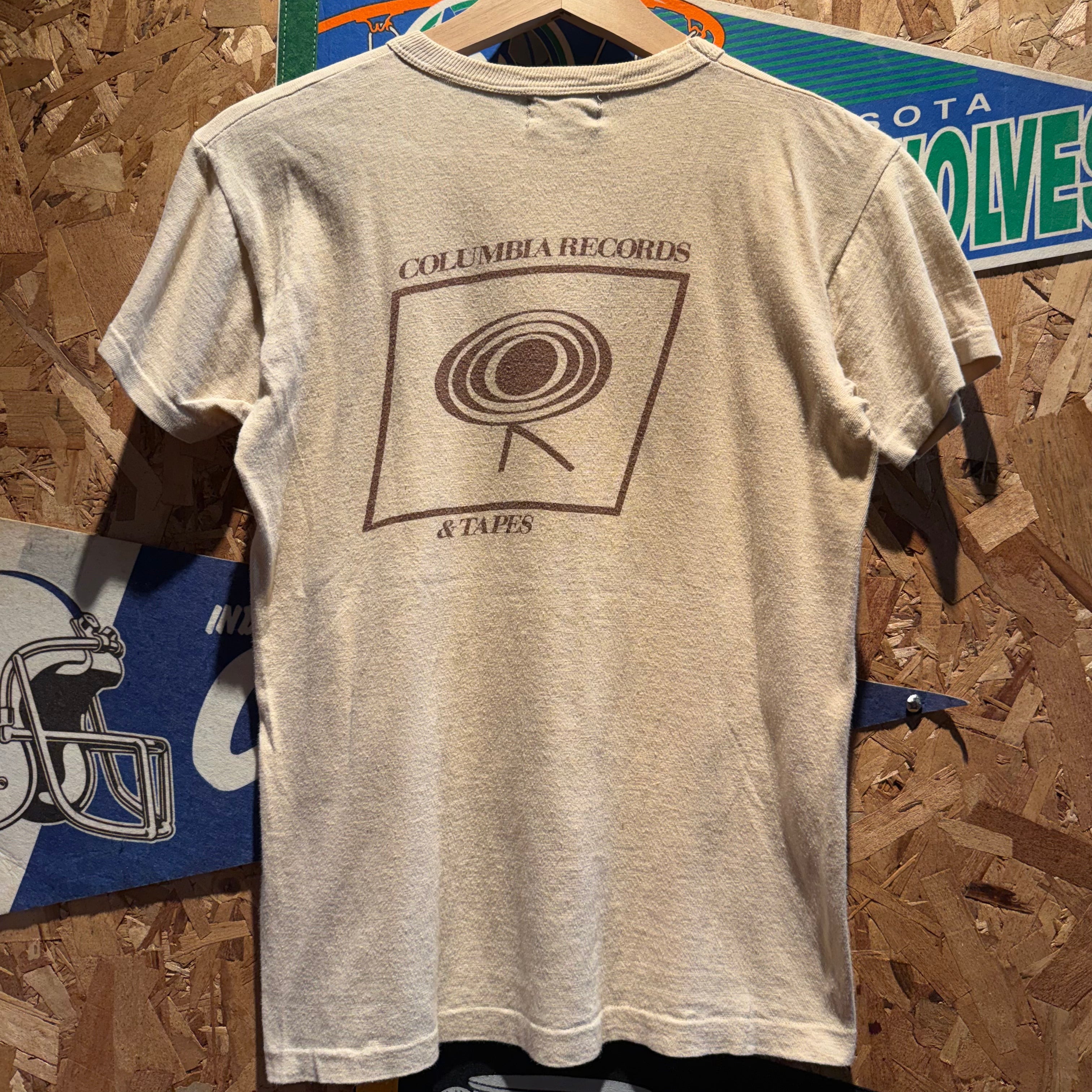 Vintage Single Stitch Columbia Records Graphic T-Shirt: S
