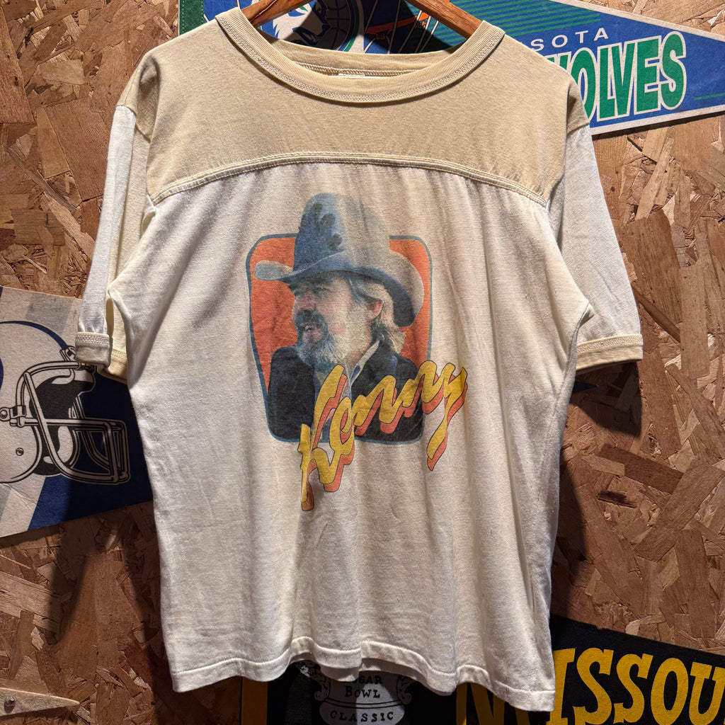 Vintage 1981 Action Wear Kenny Rogers Single Stitch T-Shirt: L