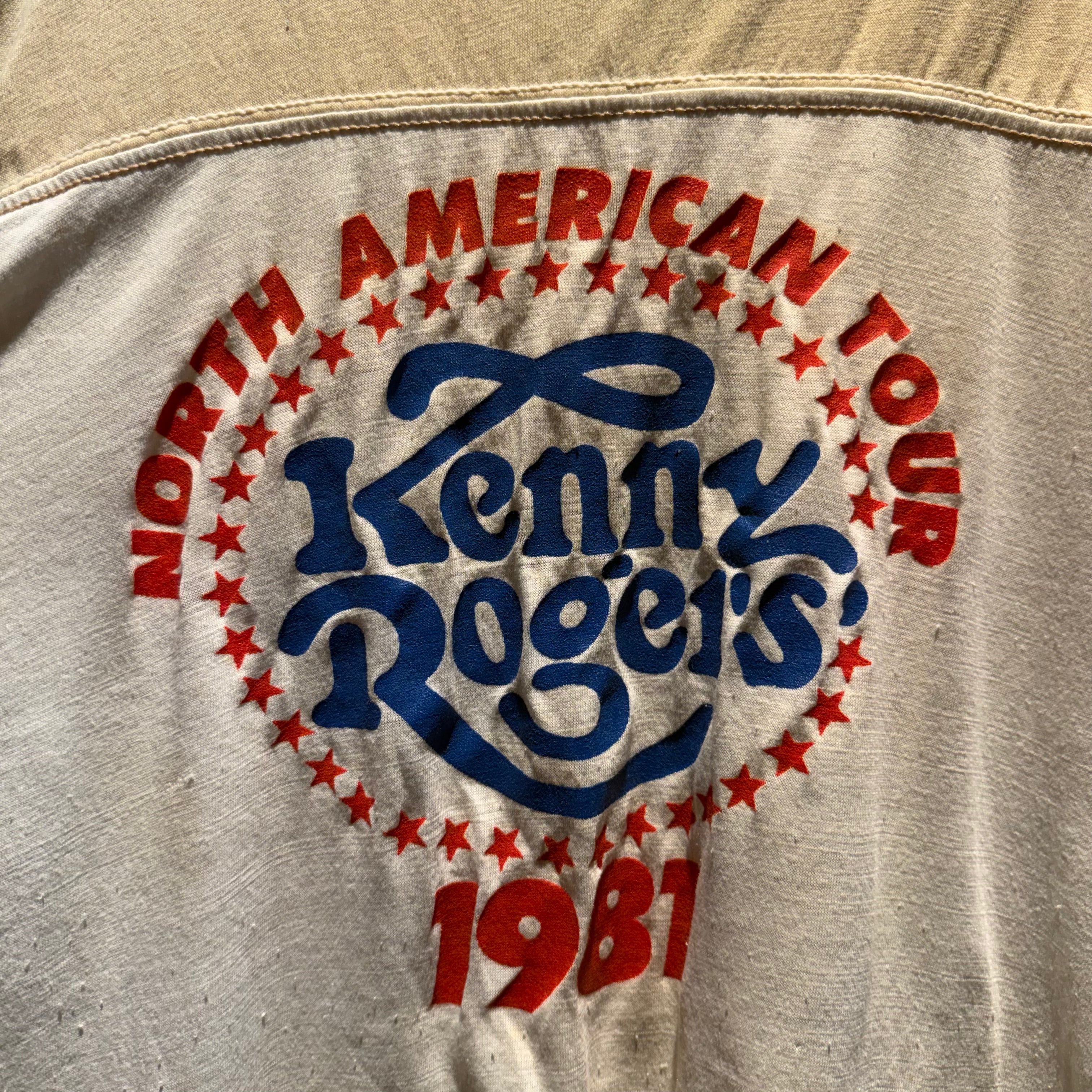 Vintage 1981 Action Wear Kenny Rogers Single Stitch T-Shirt: L