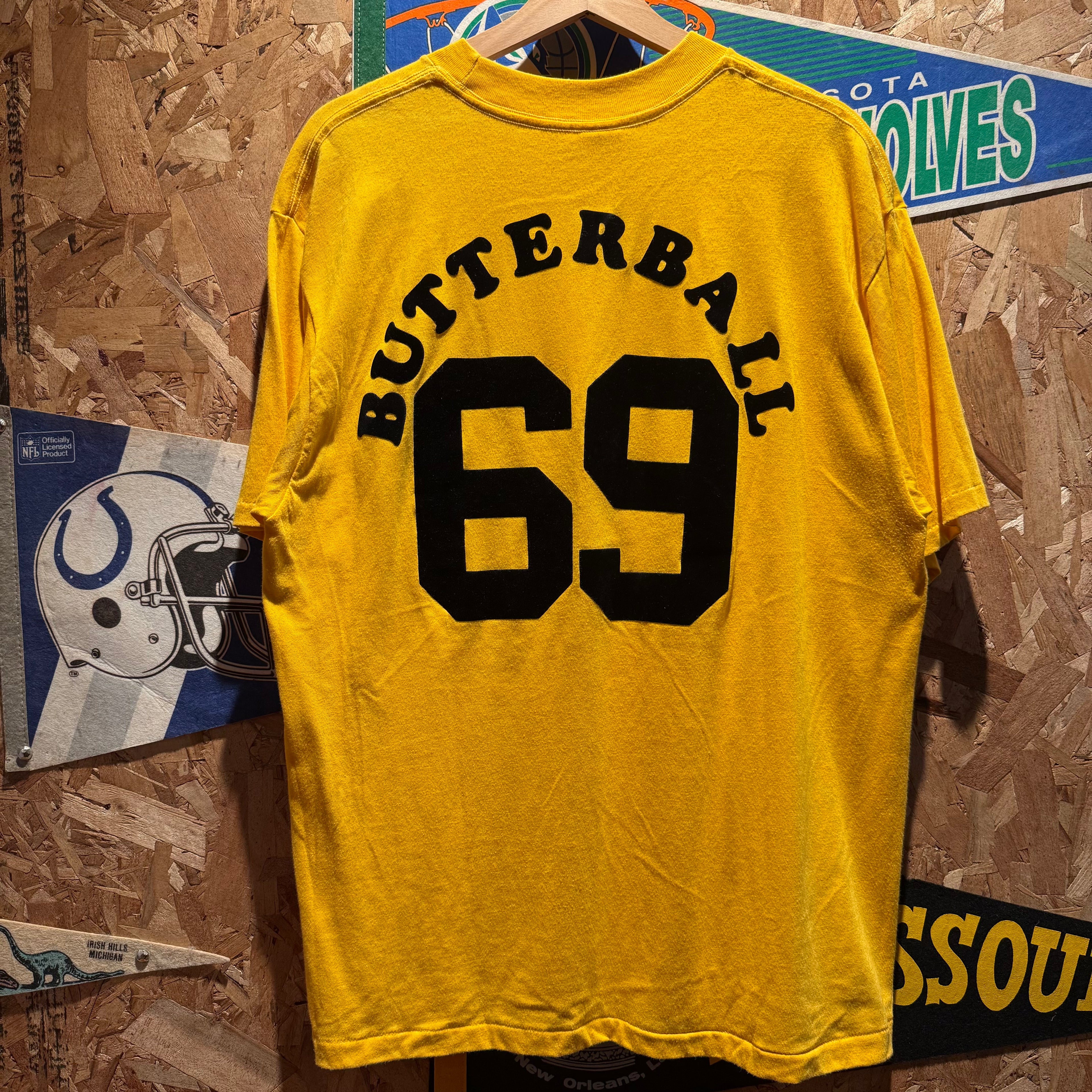 Vintage Butterball 69 Comic Graphic T-Shirt: XXL