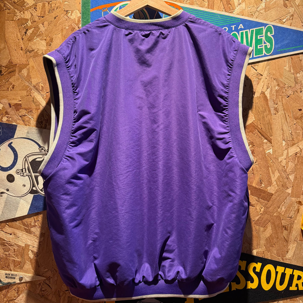 Vintage Sportswear University of Evansville Purple Aces Vest: XL