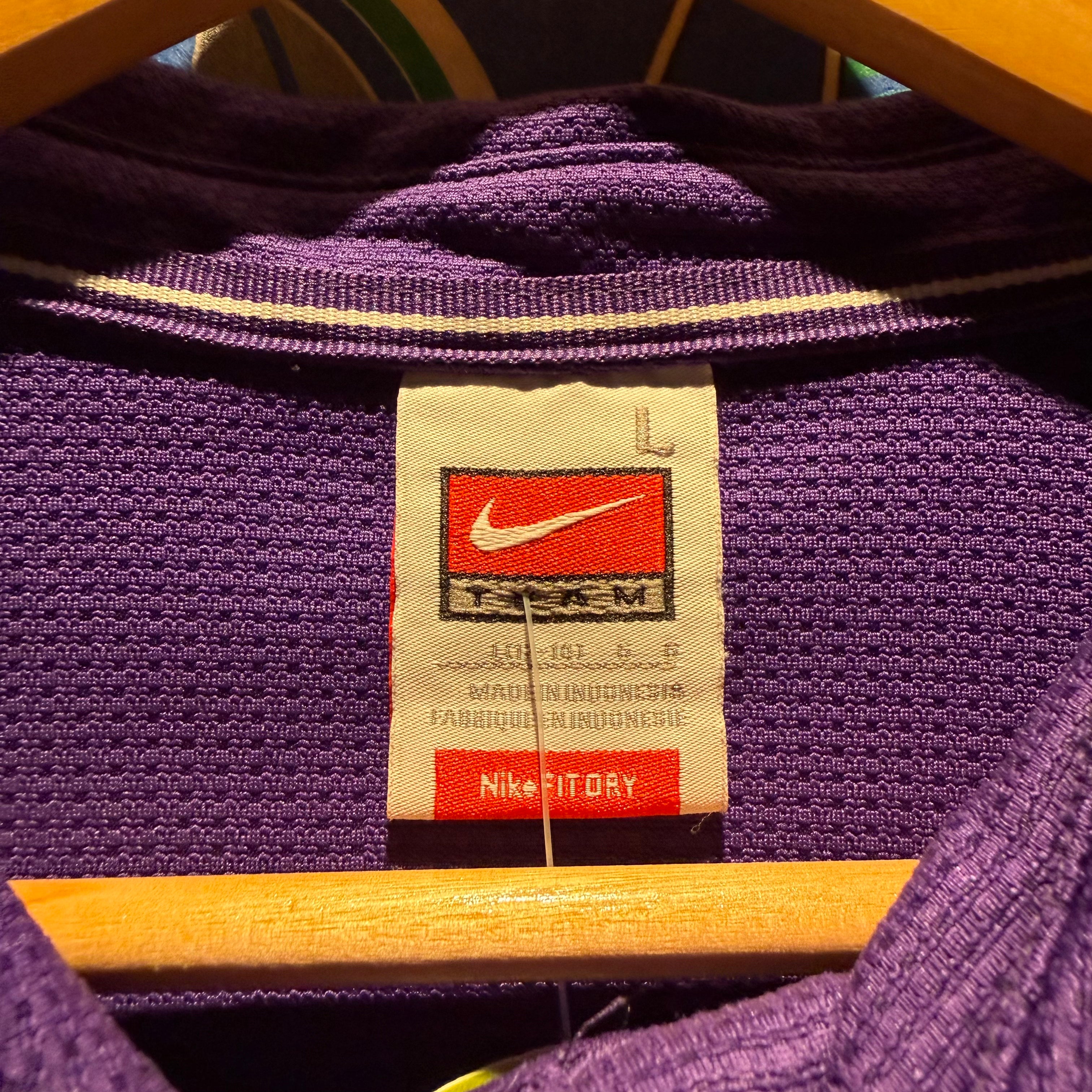 Vintage Nike University of Evansville Purple Aces Polo Shirt: Youth L