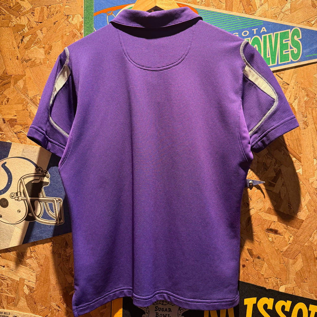 Vintage Nike University of Evansville Purple Aces Polo Shirt: Youth L