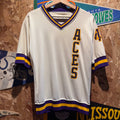 Vintage University of Evansville Purple Aces Sports Jersey: S