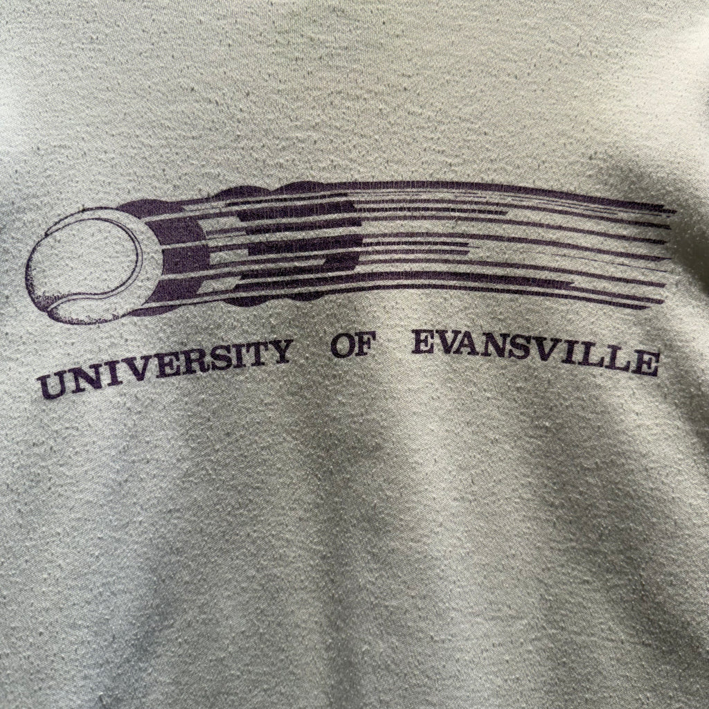 Vintage University of Evansville Baseball Graphic Long Sleeve T-Shirt: M