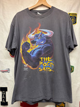 Load image into Gallery viewer, Vintage The Rock Says No Roody Poos Allowed WWF Wrestling T-Shirt: Large
