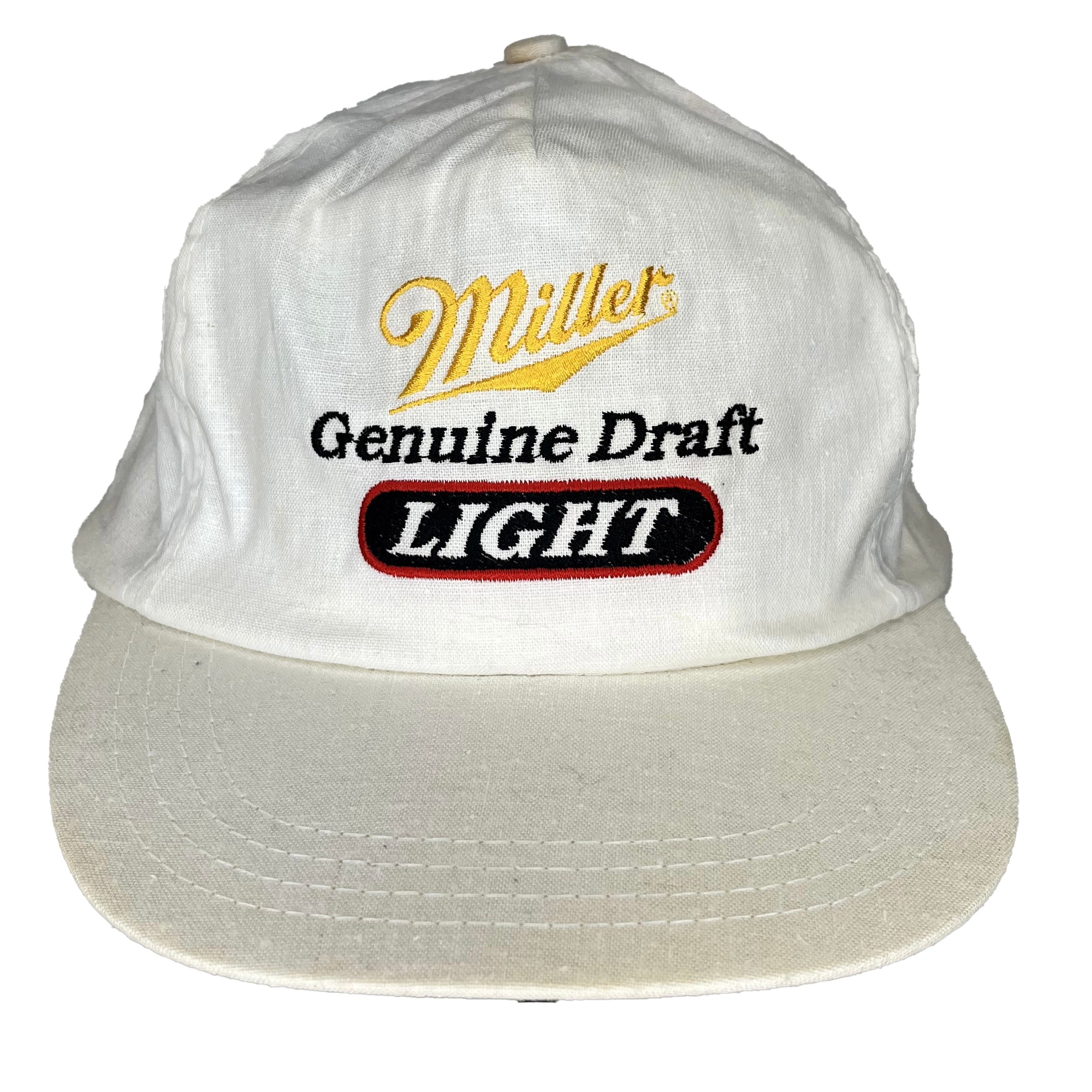 Vintage Miller Light Beer Snapback Hat