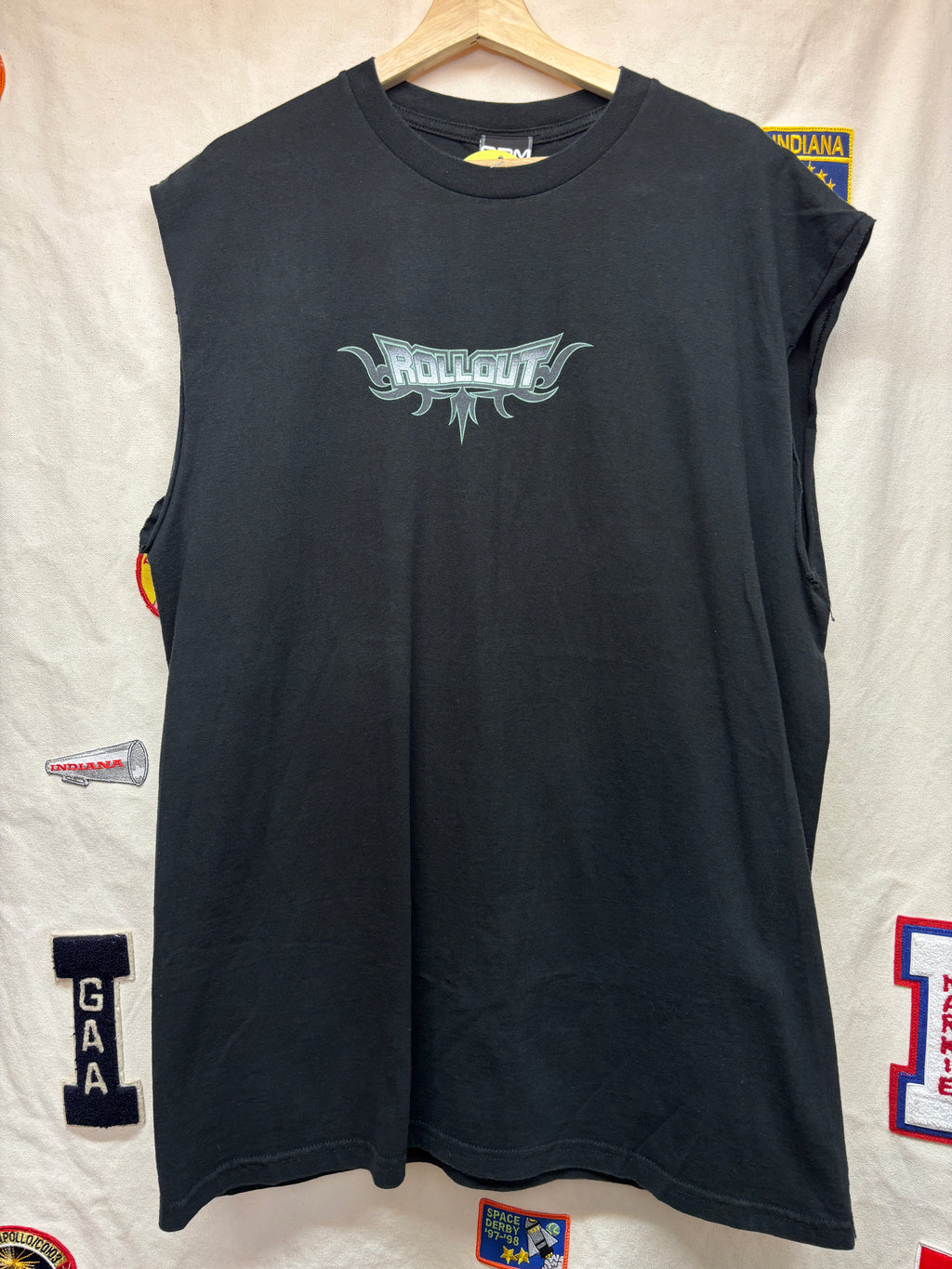 Vintage Roll Out Hooked Up ODM Cadillac Escalade Rollin Hard Cut Off T-Shirt: XL