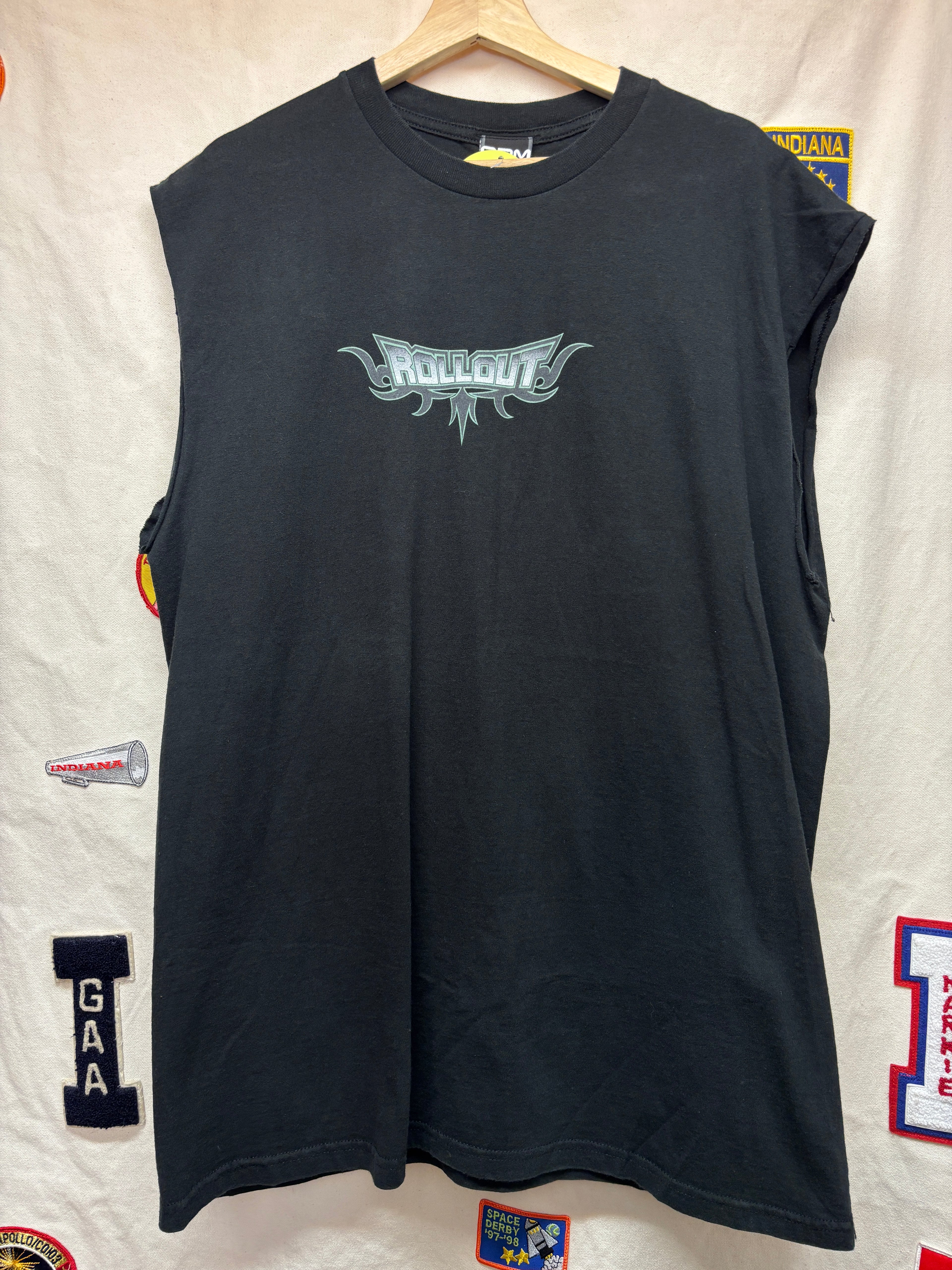 Vintage Roll Out Hooked Up ODM Cadillac Escalade Rollin Hard Cut Off T-Shirt: XL