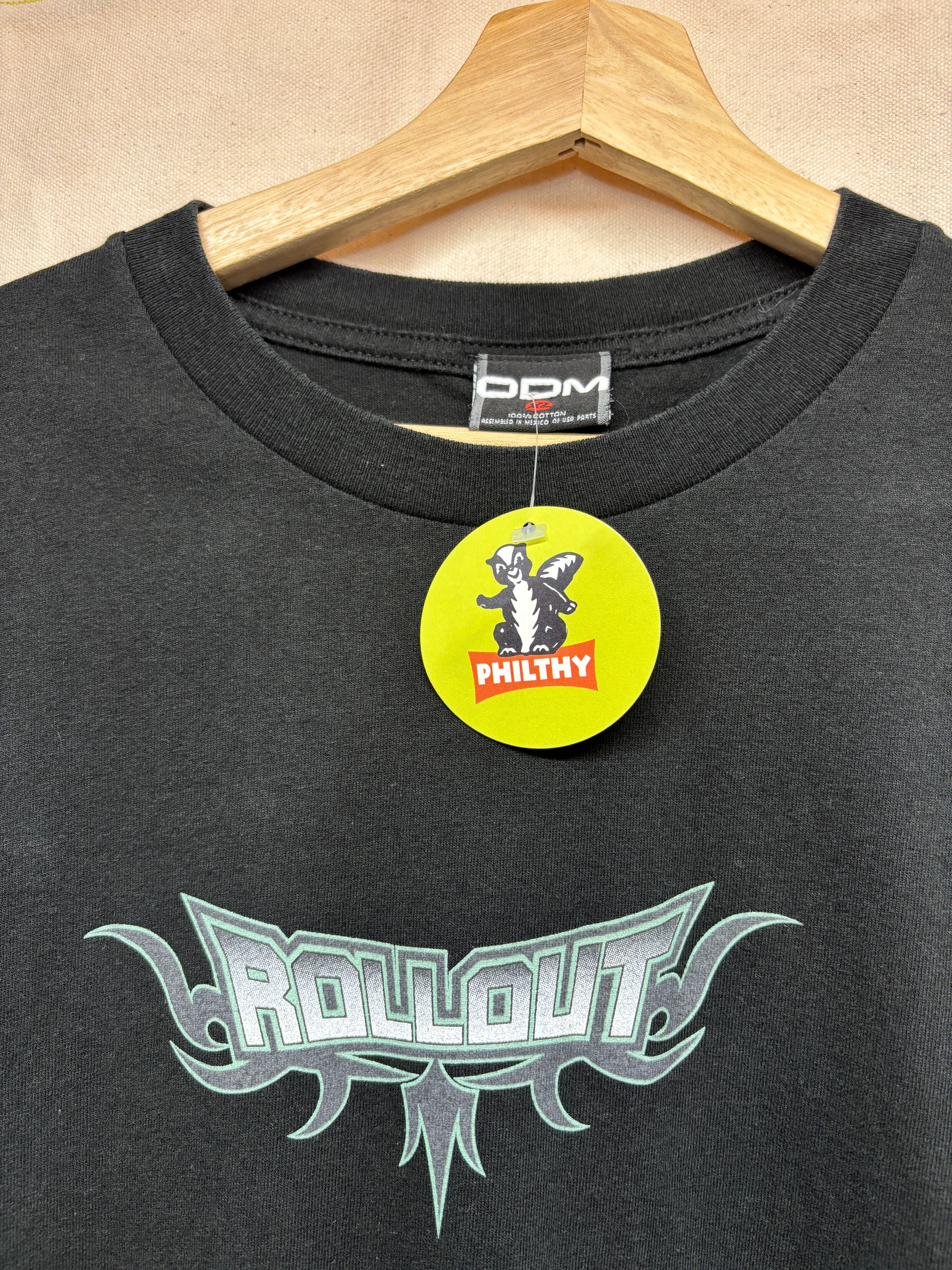 Vintage Roll Out Hooked Up ODM Cadillac Escalade Rollin Hard Cut Off T-Shirt: XL