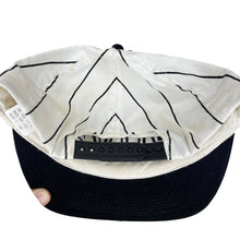 Load image into Gallery viewer, Vtg Juventus FC Soccer Juve 90&#39;s Pinstripe Embroidered Snapback Hat
