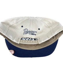 Load image into Gallery viewer, FLW Tour Wal Mart Ranger Boats Fishing USA Canvas Tan Navy Embroidered Snapback Hat

