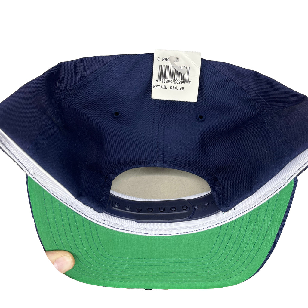 Vtg Atlanta Braves MLB Navy Embroidered Annco NWT Snapback Hat