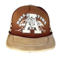 Vtg University of Alabama Roll Tide Crimson Elephant 80's 3 Stripe Trucker Snapback Hat