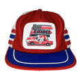Vtg Bill Elliott Nascar Melling Oil 9 80's 3-Stripe Patch Snapback Trucker Hat