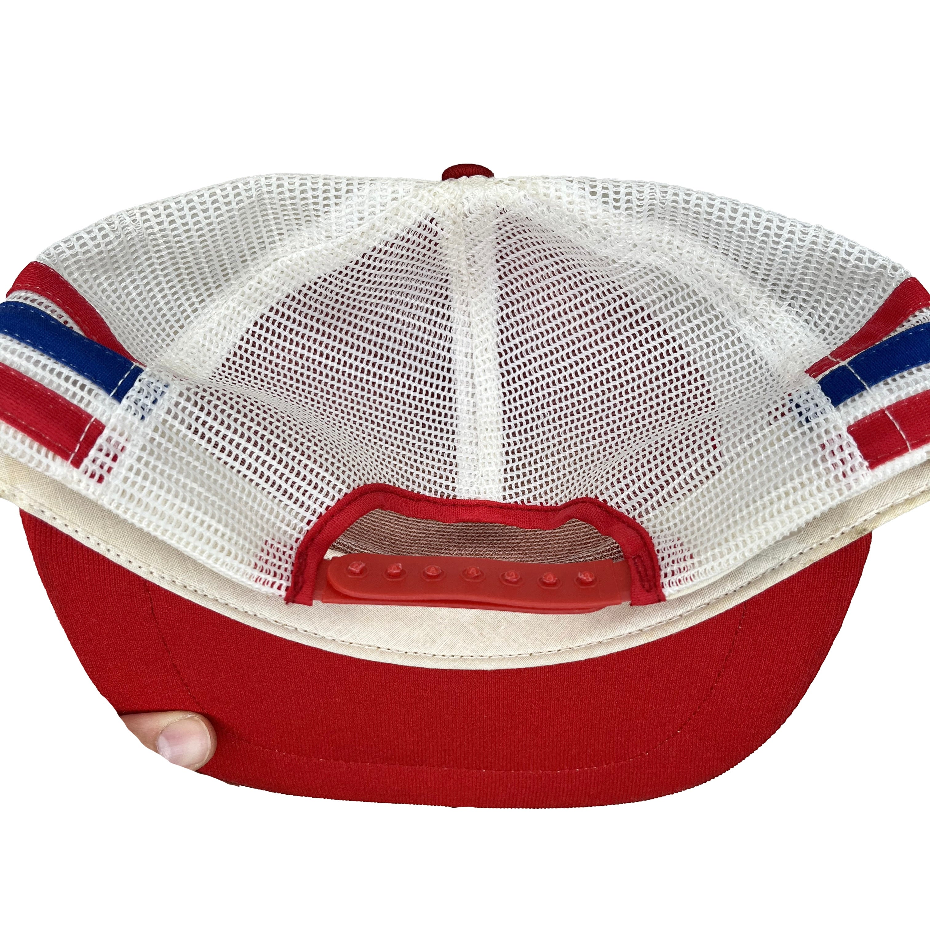 Vtg Bill Elliott Nascar Melling Oil 9 80's 3-Stripe Patch Snapback Trucker Hat