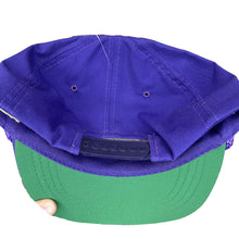 Load image into Gallery viewer, Vtg Northwestern University Wildcats Purple Rope Snapback Hat
