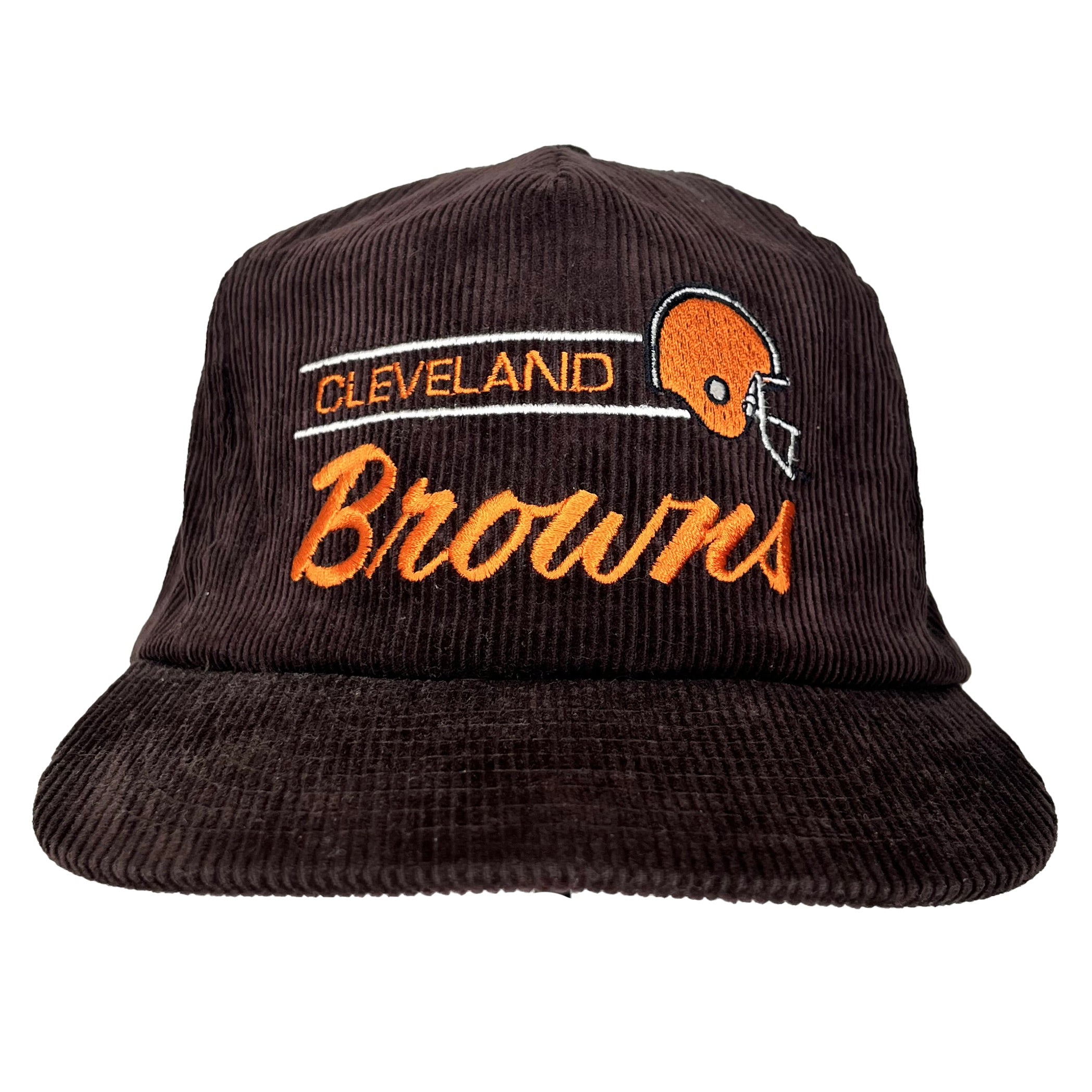 Vintage Cleveland Browns NFL Embroidered Corduroy Annco Snapback Hat