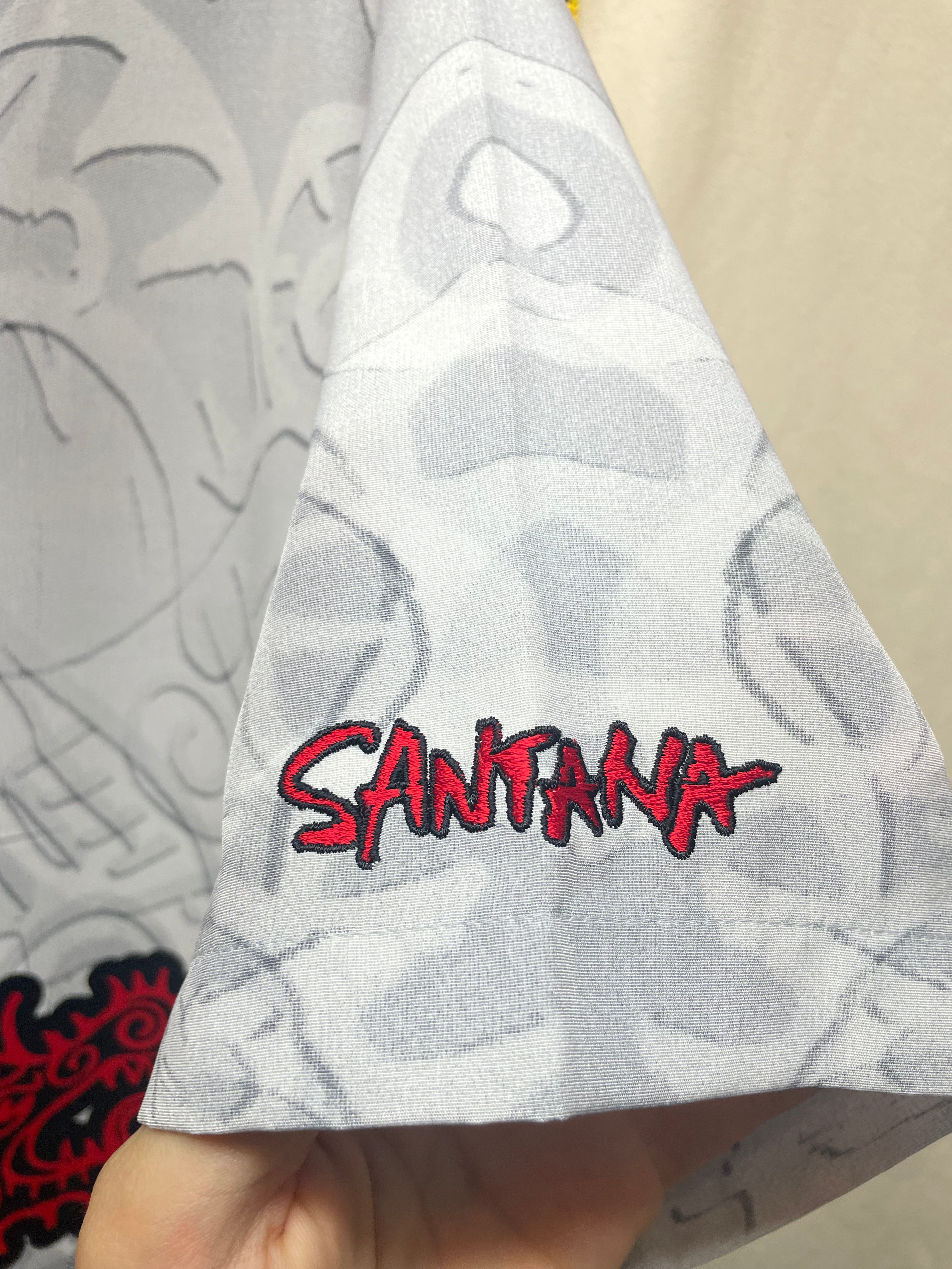 Vintage Carlos Santana Dragonfly Beast Button Up Shirt: Large