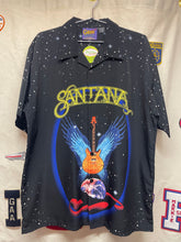 Load image into Gallery viewer, Vintage Carlos Santana Dragonfly Guitar Button Up Shirt: Large
