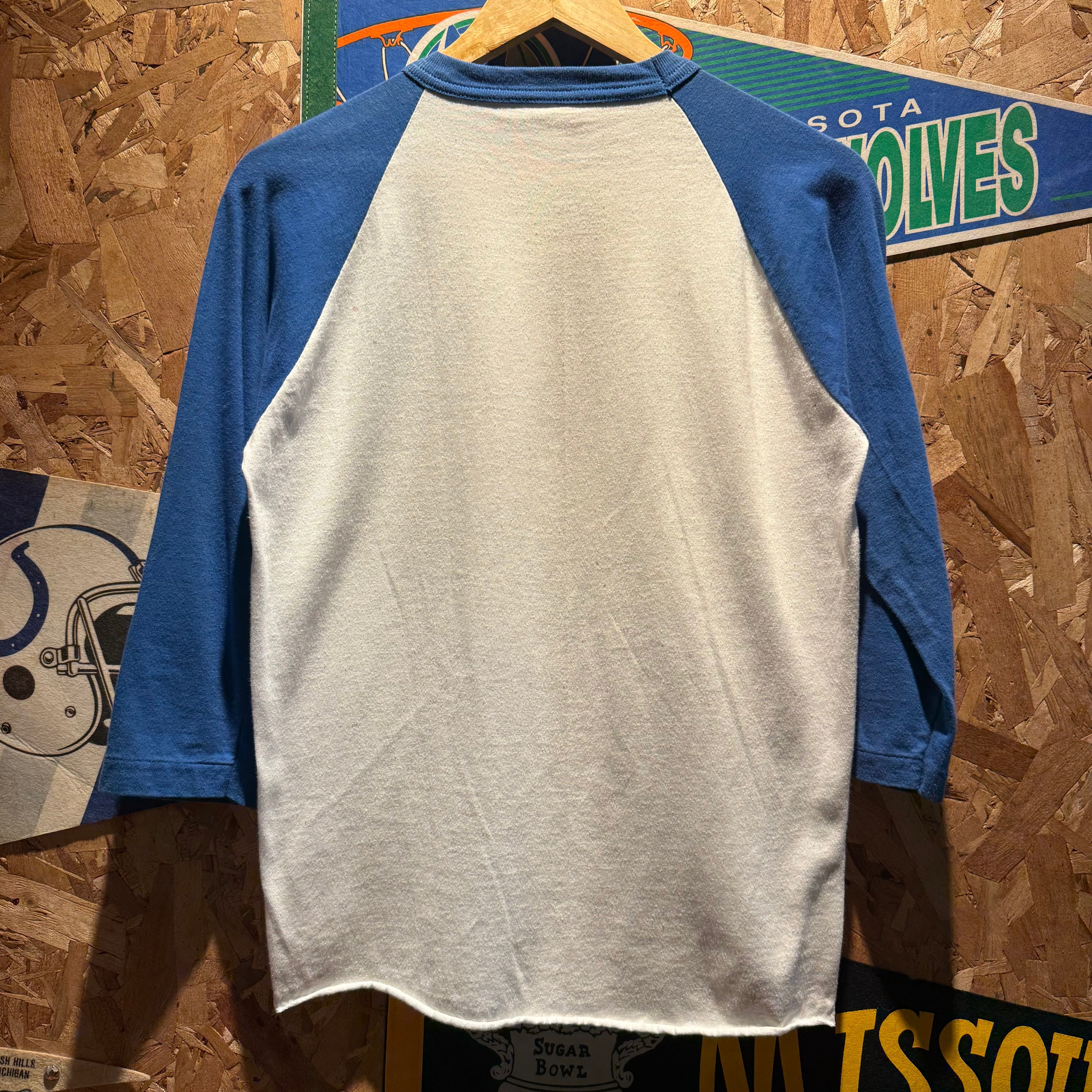 VIntage University of Kentucky Wildcats UK 80's Football Raglan Shirt: Medium