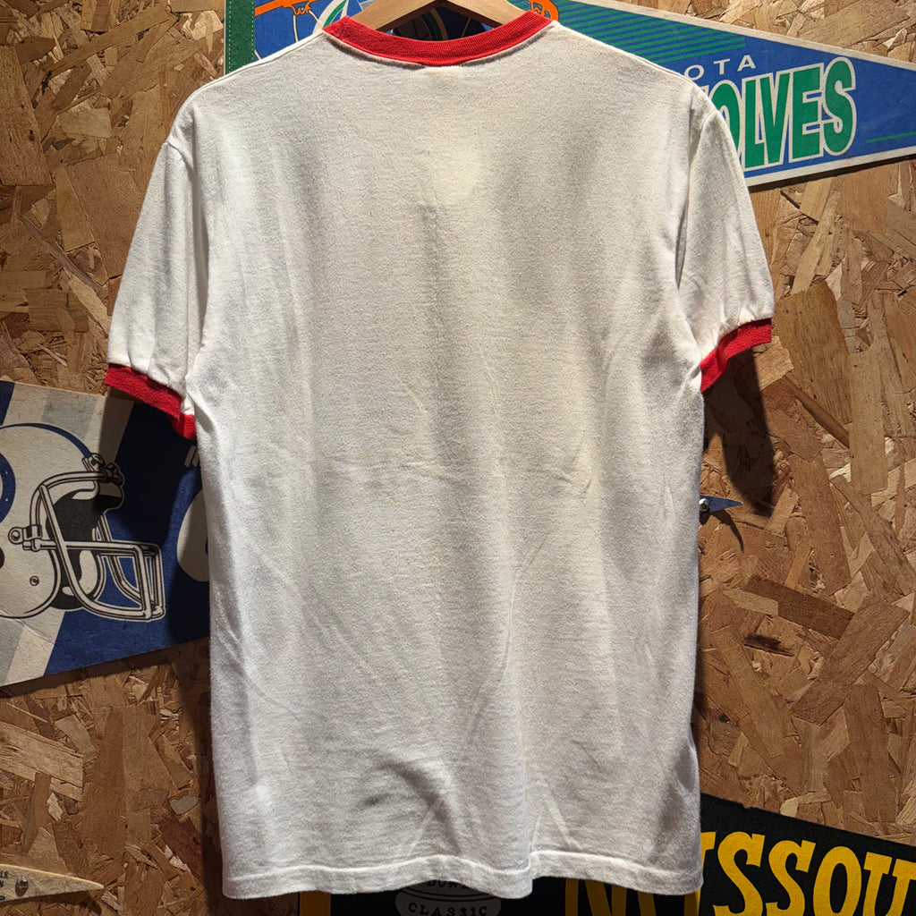 VTG 1970's Mercury Cougar " Run With The Cat Set" Promo Ringer T-Shirt: Medium