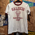 VTG Southern Illinois University SIU Basketball Camp Converse Ringer T-Shirt: Medium
