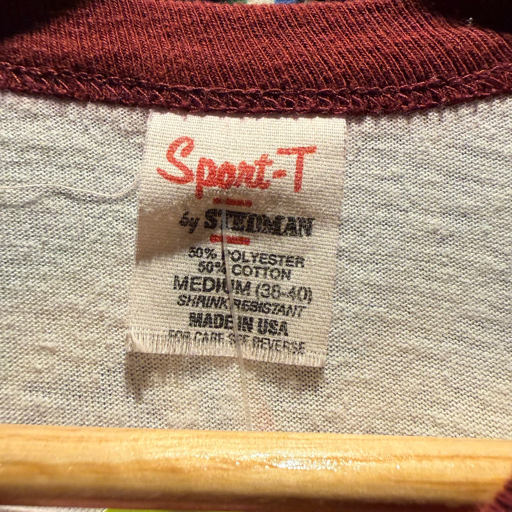 VTG Southern Illinois University SIU Basketball Camp Converse Ringer T-Shirt: Medium