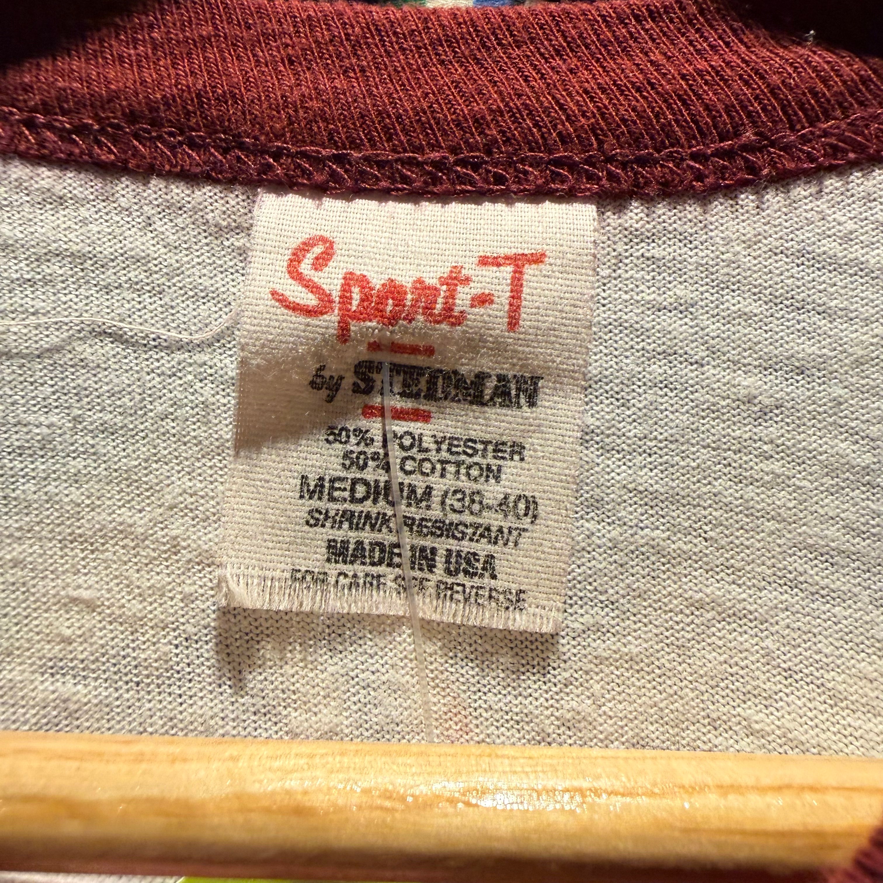 VTG Southern Illinois University SIU Basketball Camp Converse Ringer T-Shirt: Medium