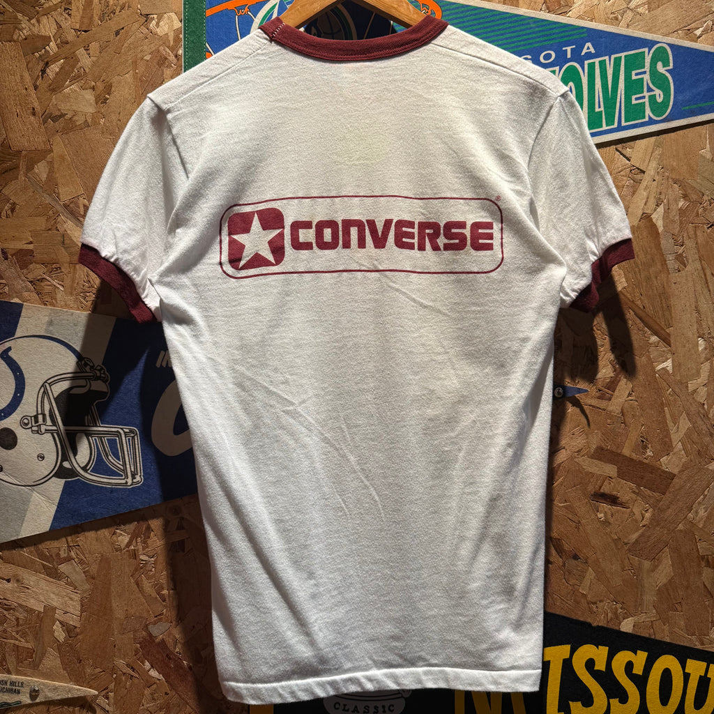 VTG Southern Illinois University SIU Basketball Camp Converse Ringer T-Shirt: Medium