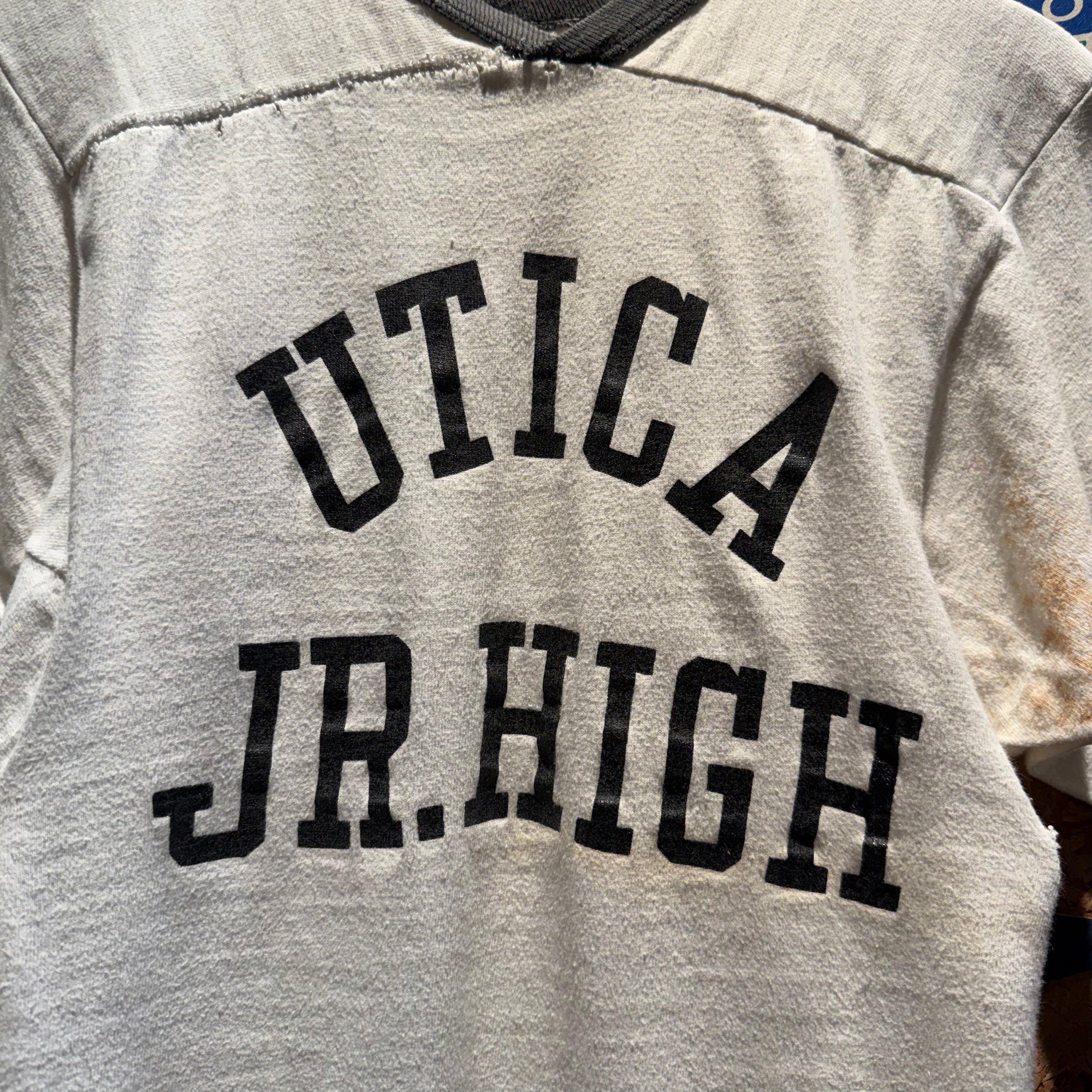 VTG 70's Utica JR. High Jersey T-Shirt: Small