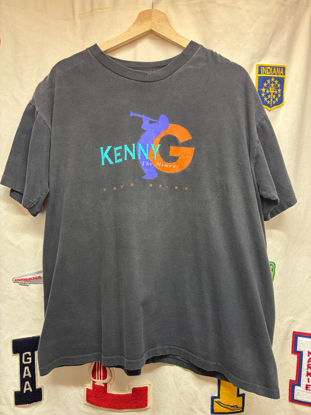 Vtg Kenny G The Moment Tour Saxophone Jazz Music T-Shirt: XL