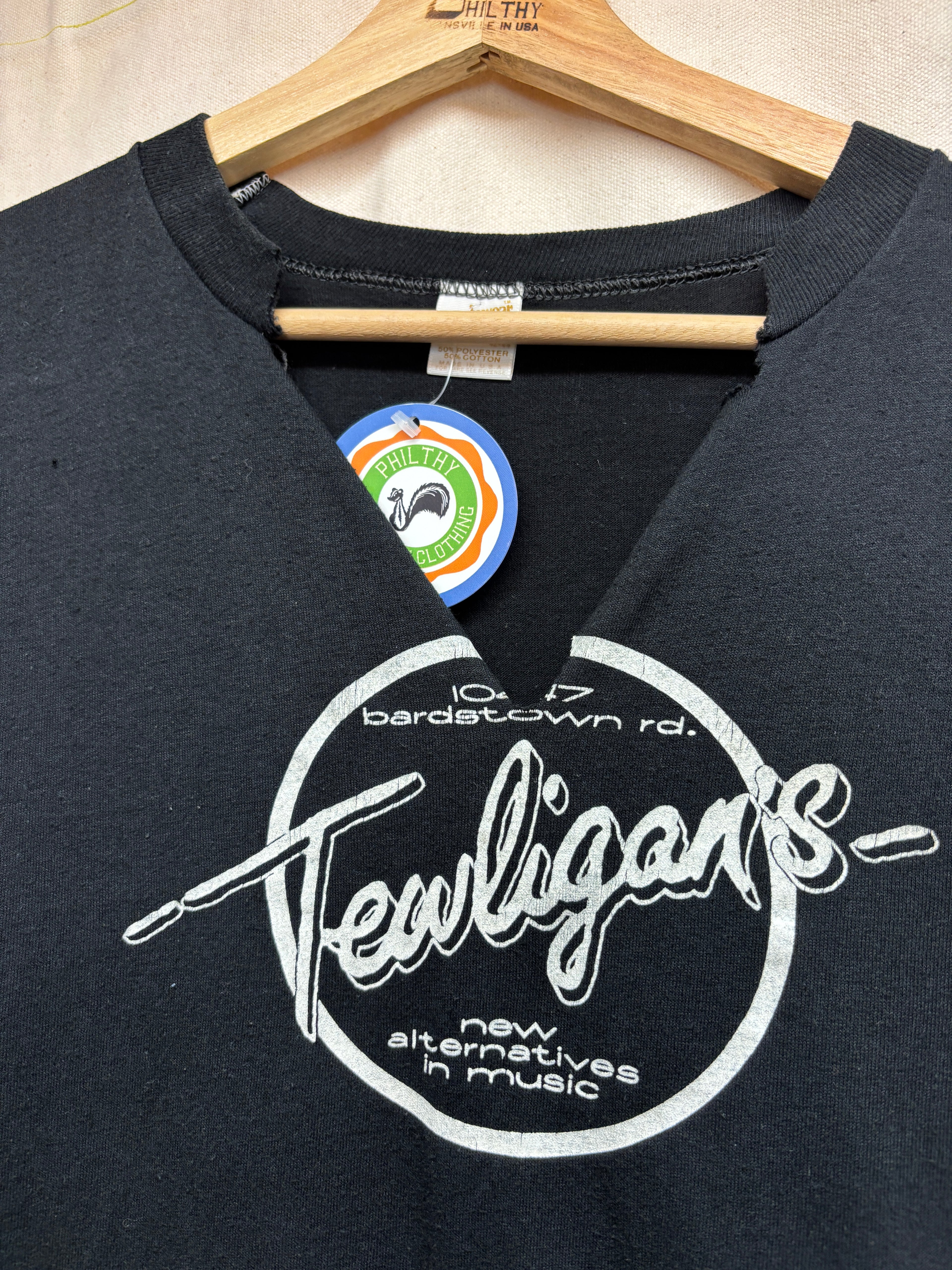 Vtg Tewligans Louisville Music Venue Cutoff T-Shirt: L