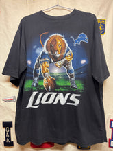Load image into Gallery viewer, Vtg Detroit Lions NFL Team Black T-Shirt: Large/XL
